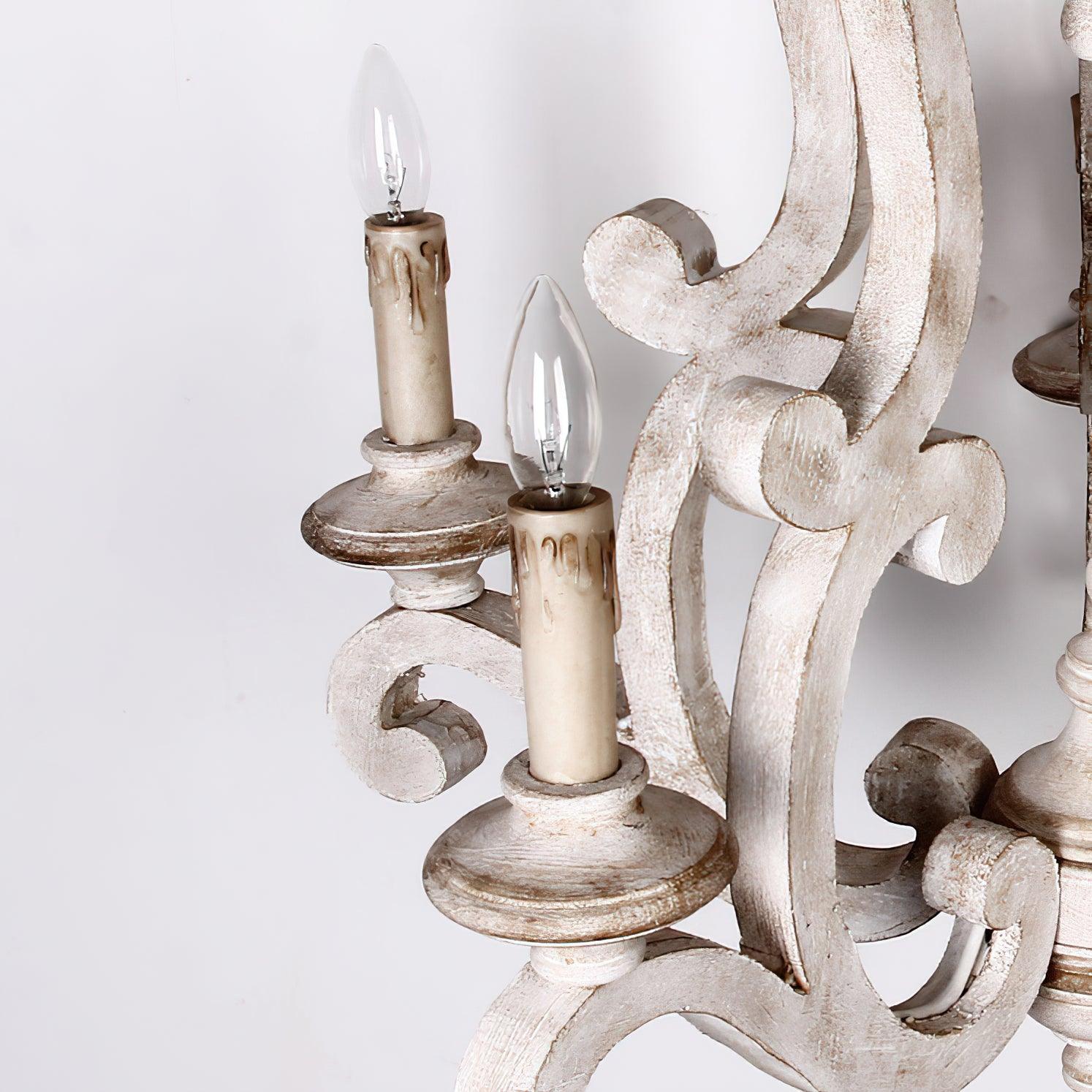 Parrotuncle Wooden Candle Chandelier - Blowlighting