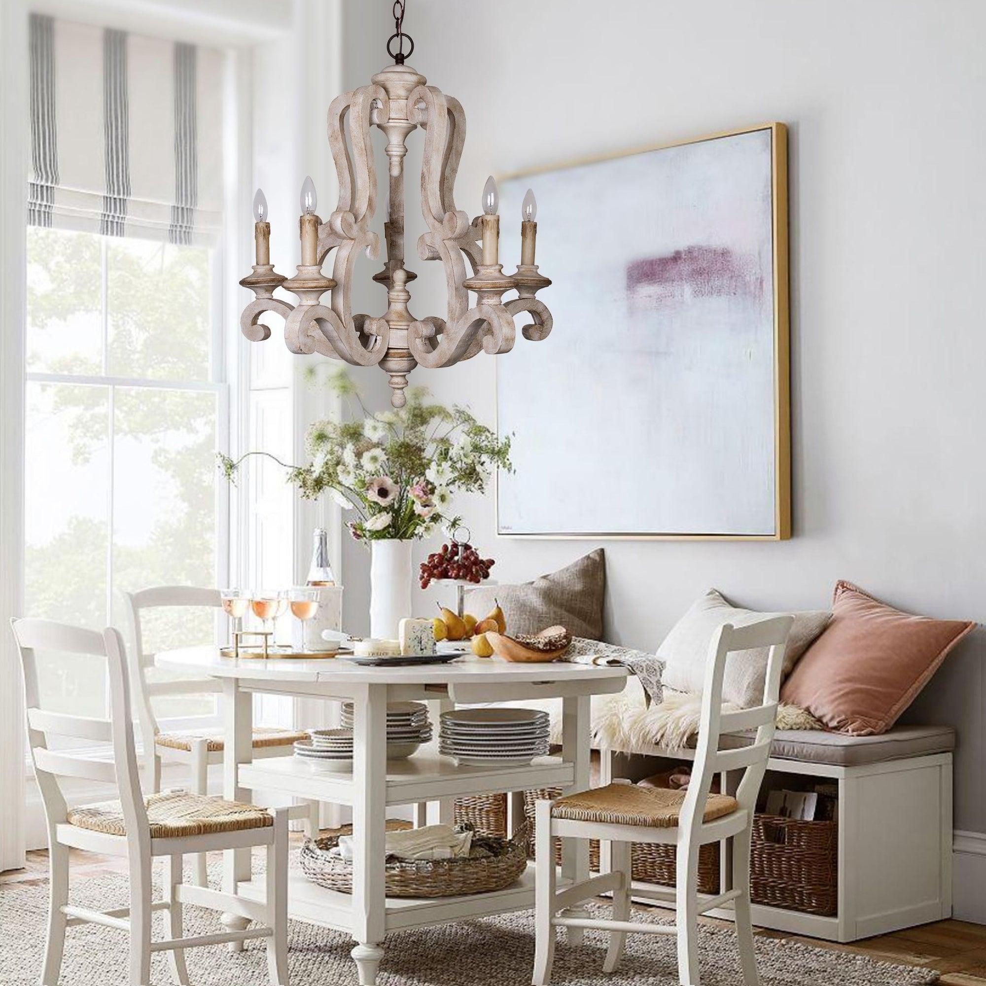 Parrotuncle Wooden Candle Chandelier - Blowlighting