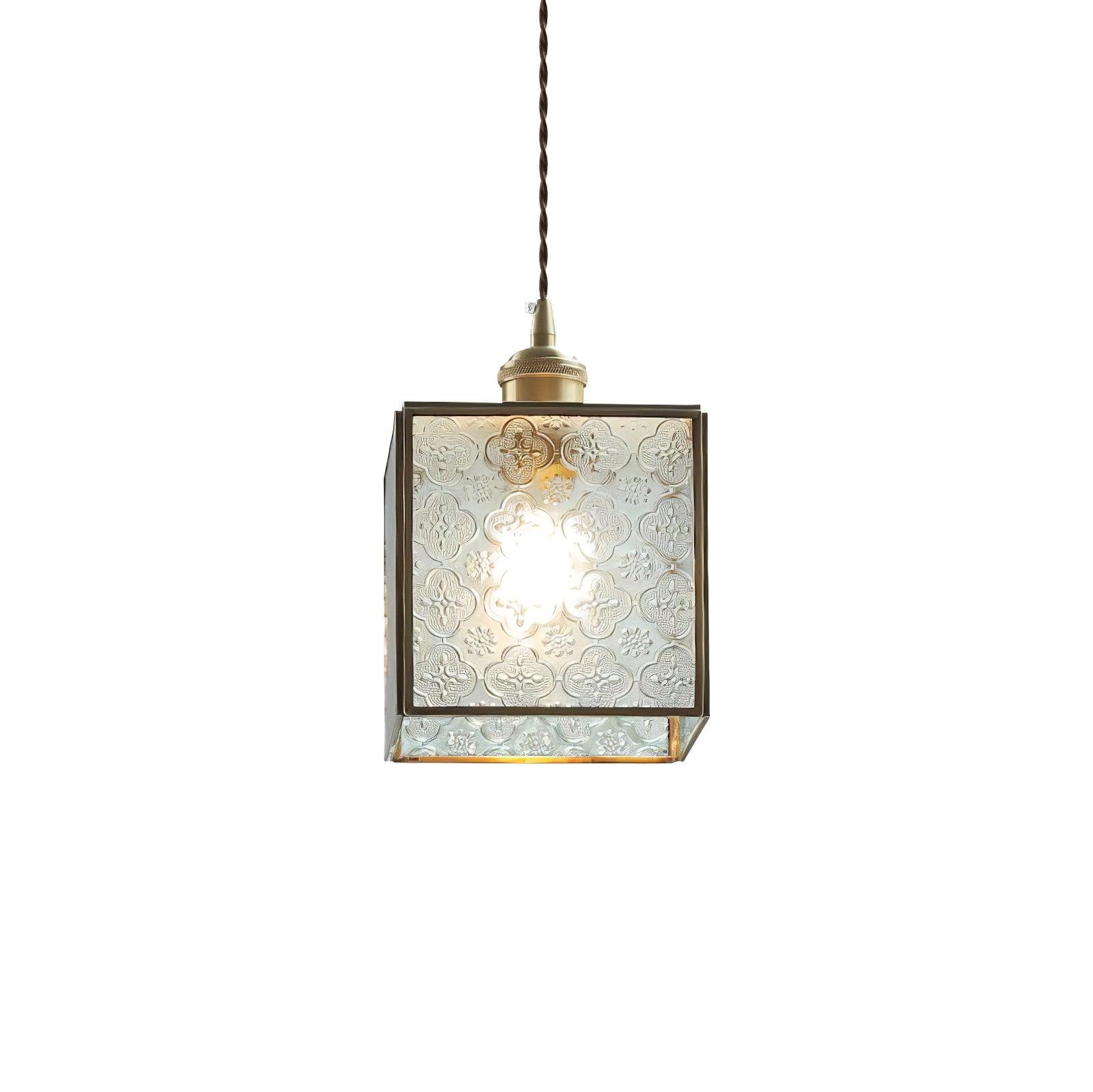 Patterned Glass Pendant Lamp - Blowlighting