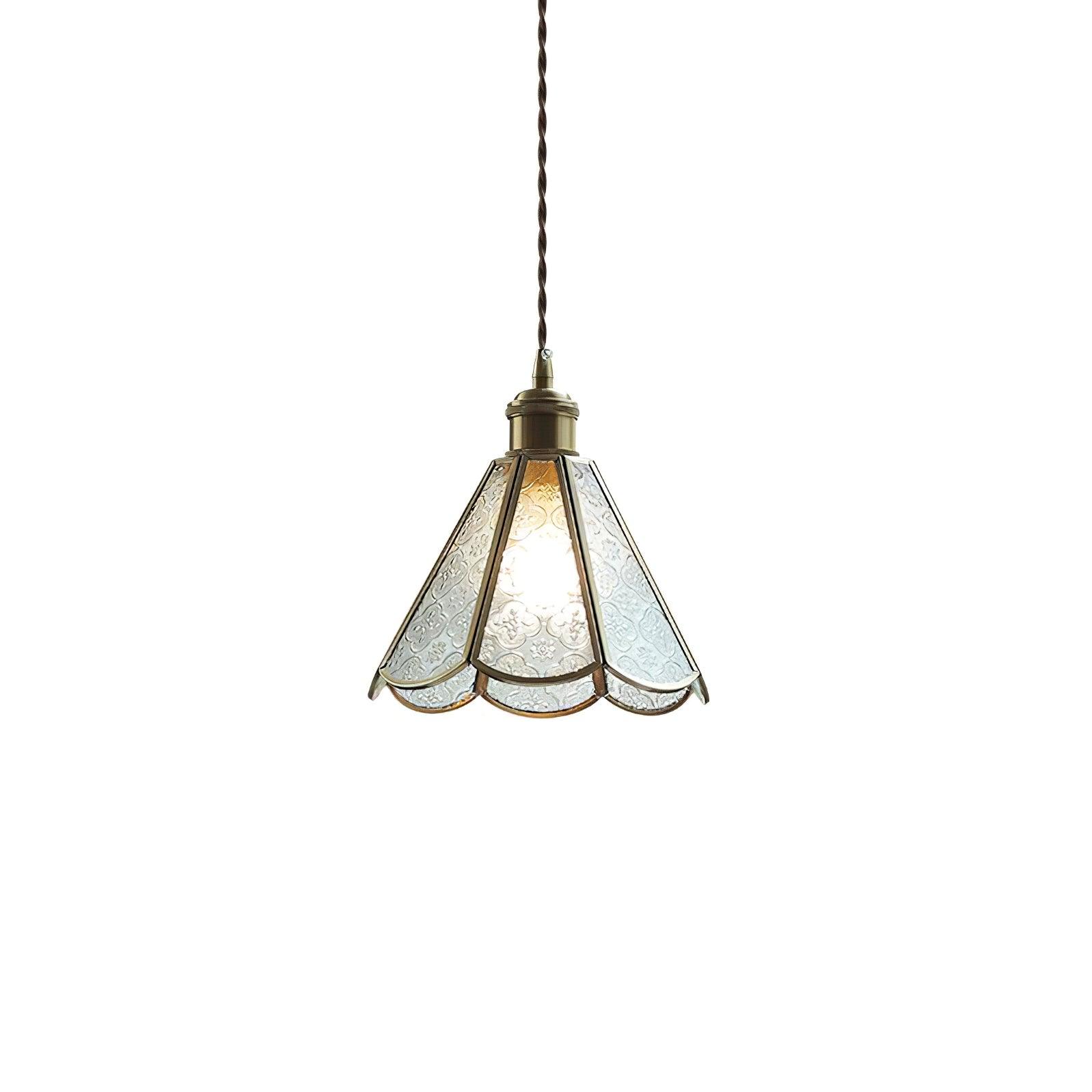 Patterned Glass Pendant Lamp - Blowlighting