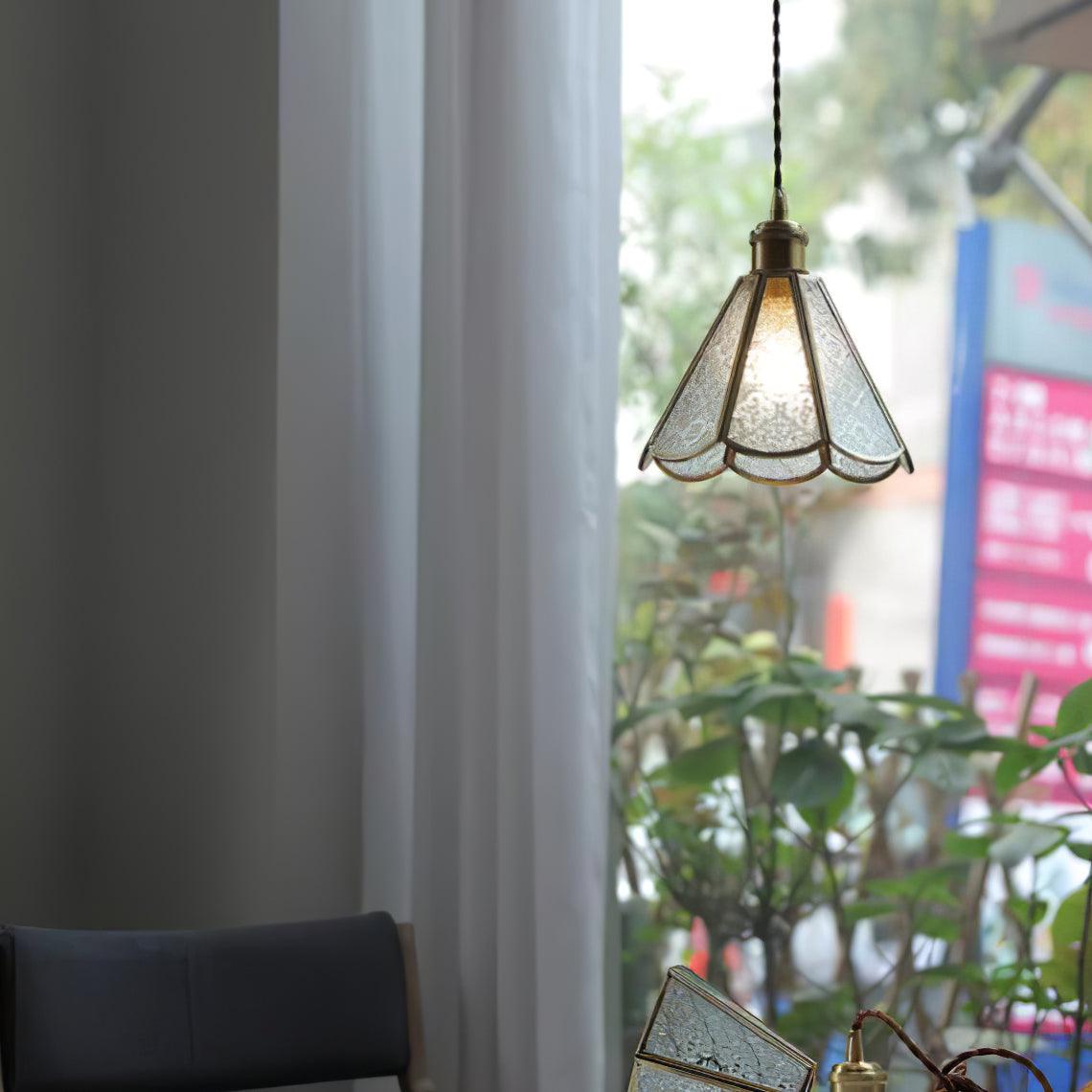 Patterned Glass Pendant Lamp - Blowlighting