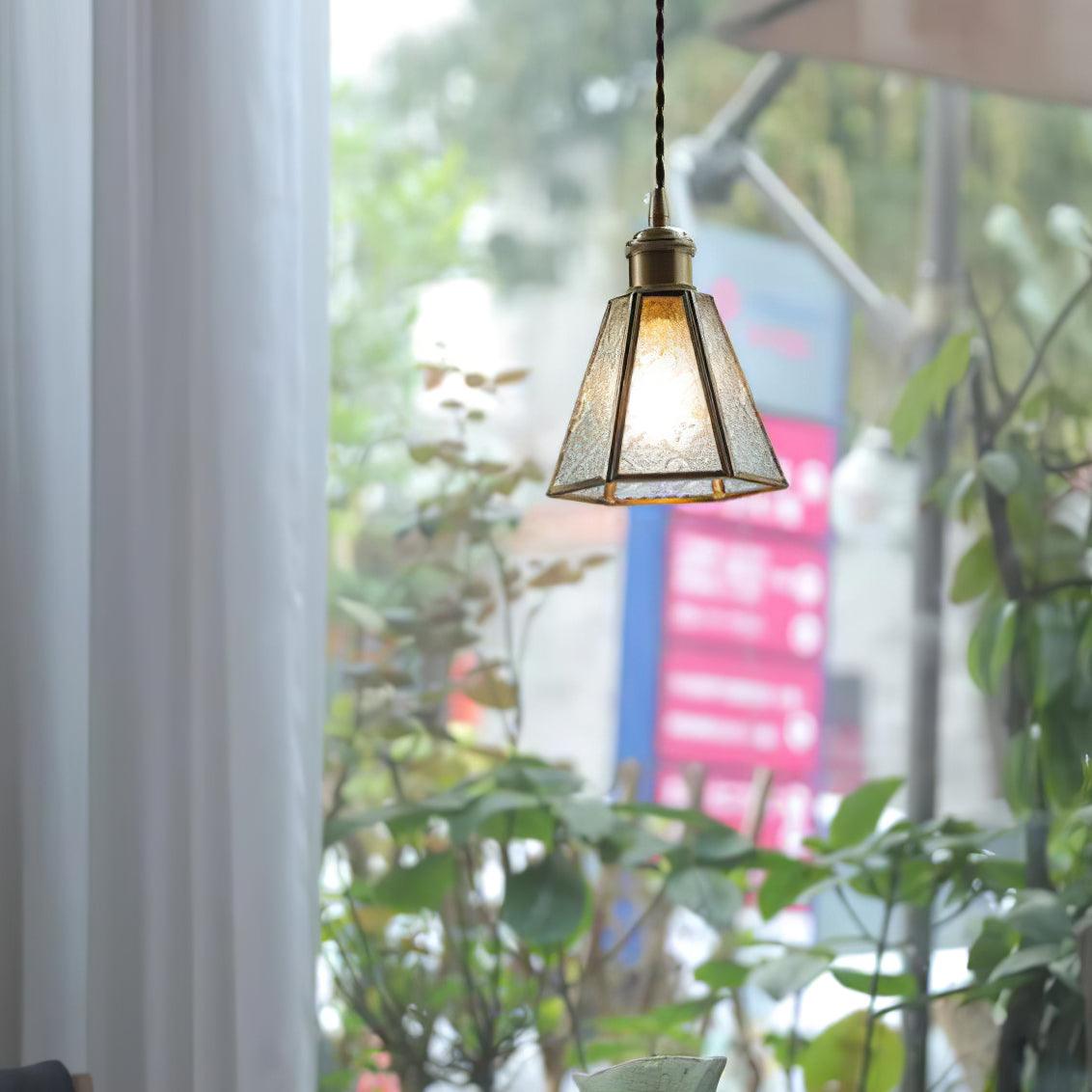 Patterned Glass Pendant Lamp - Blowlighting
