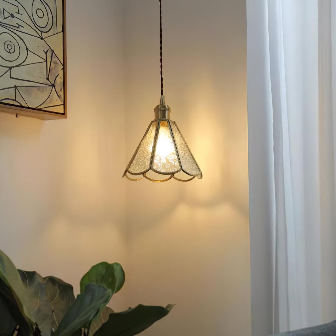 Patterned Glass Pendant Lamp - Blowlighting