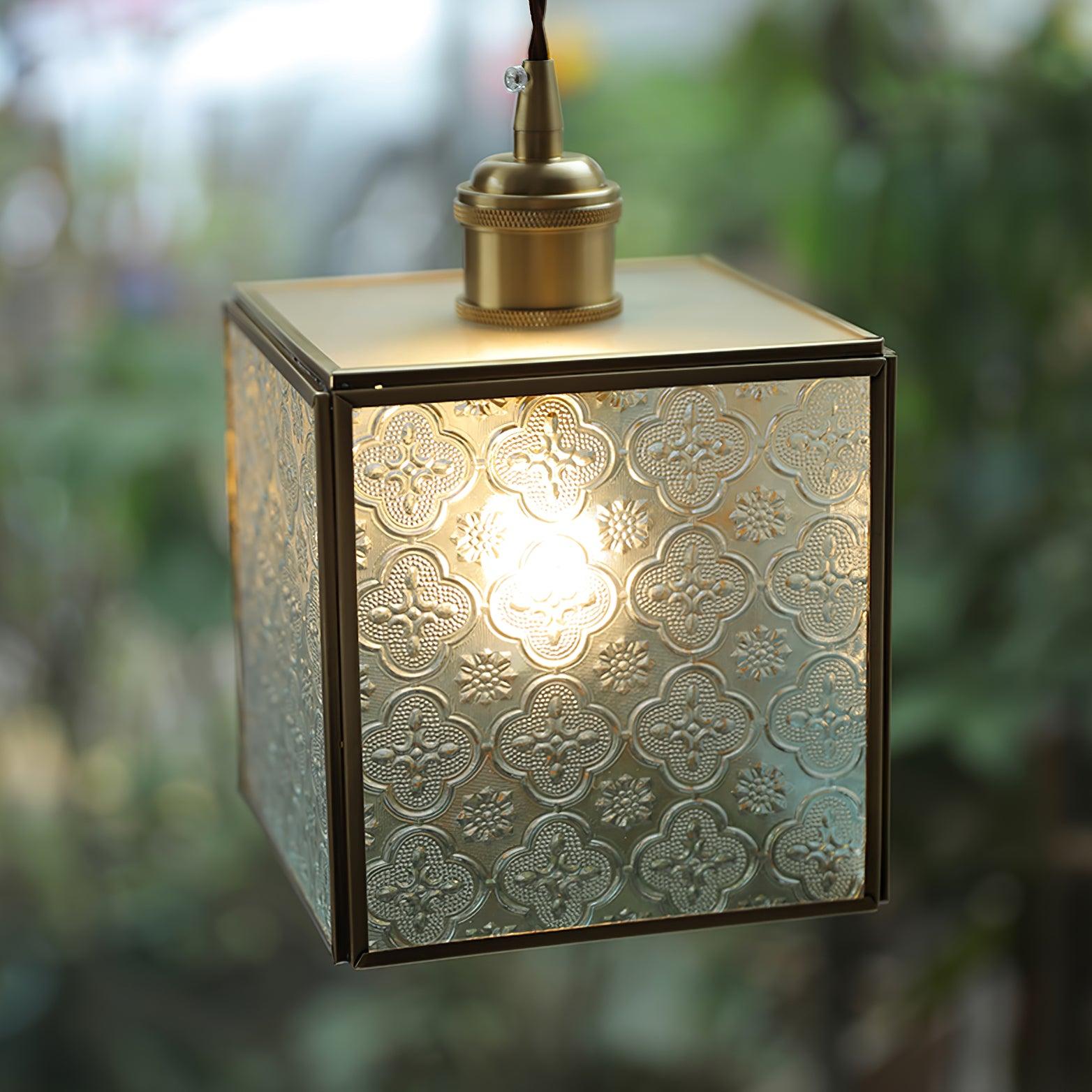 Patterned Glass Pendant Lamp - Blowlighting