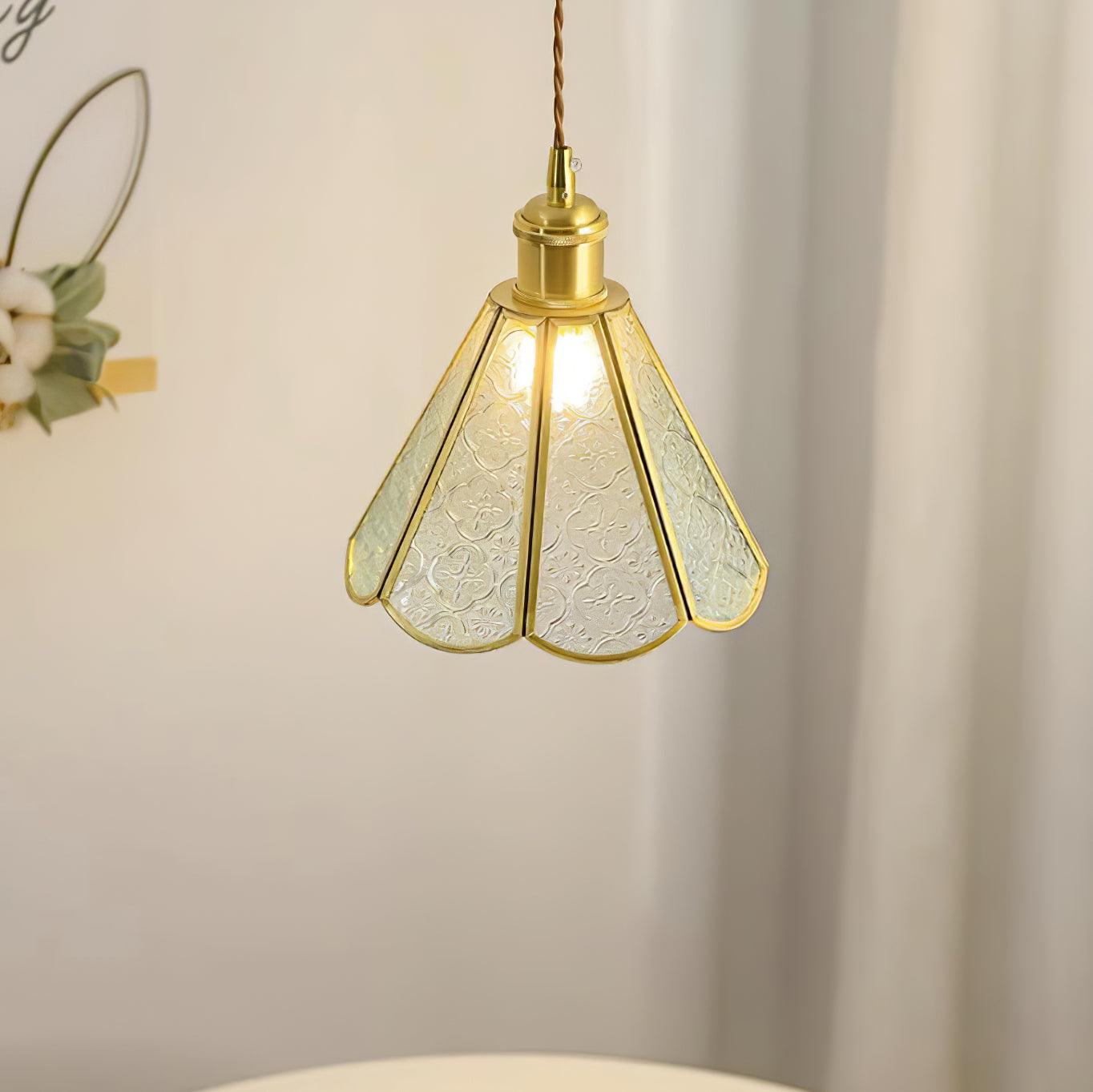 Patterned Glass Pendant Lamp - Blowlighting