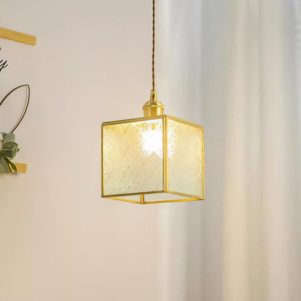 Patterned Glass Pendant Lamp - Blowlighting
