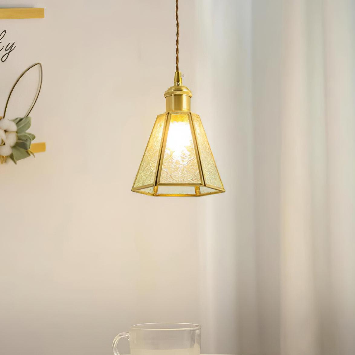 Patterned Glass Pendant Lamp - Blowlighting