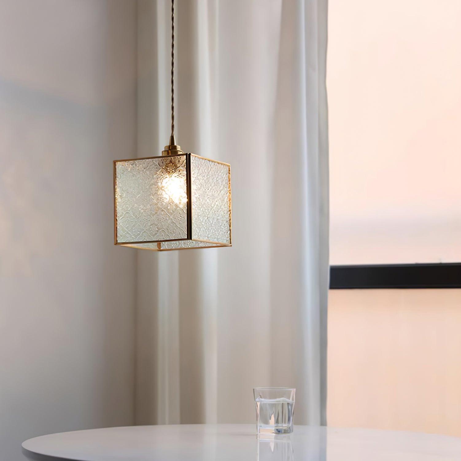 Patterned Glass Pendant Lamp - Blowlighting