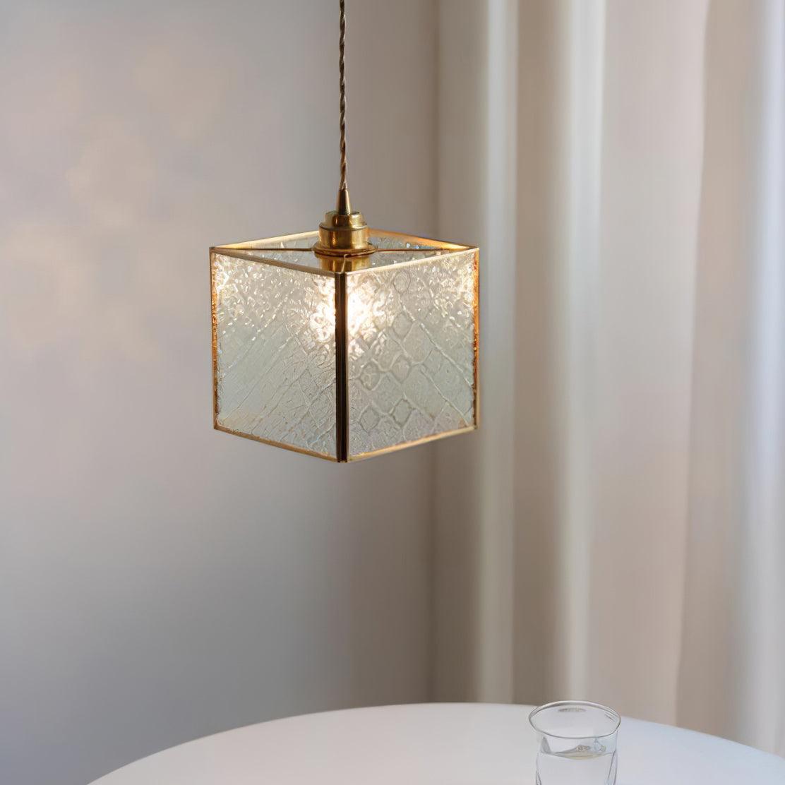 Patterned Glass Pendant Lamp - Blowlighting
