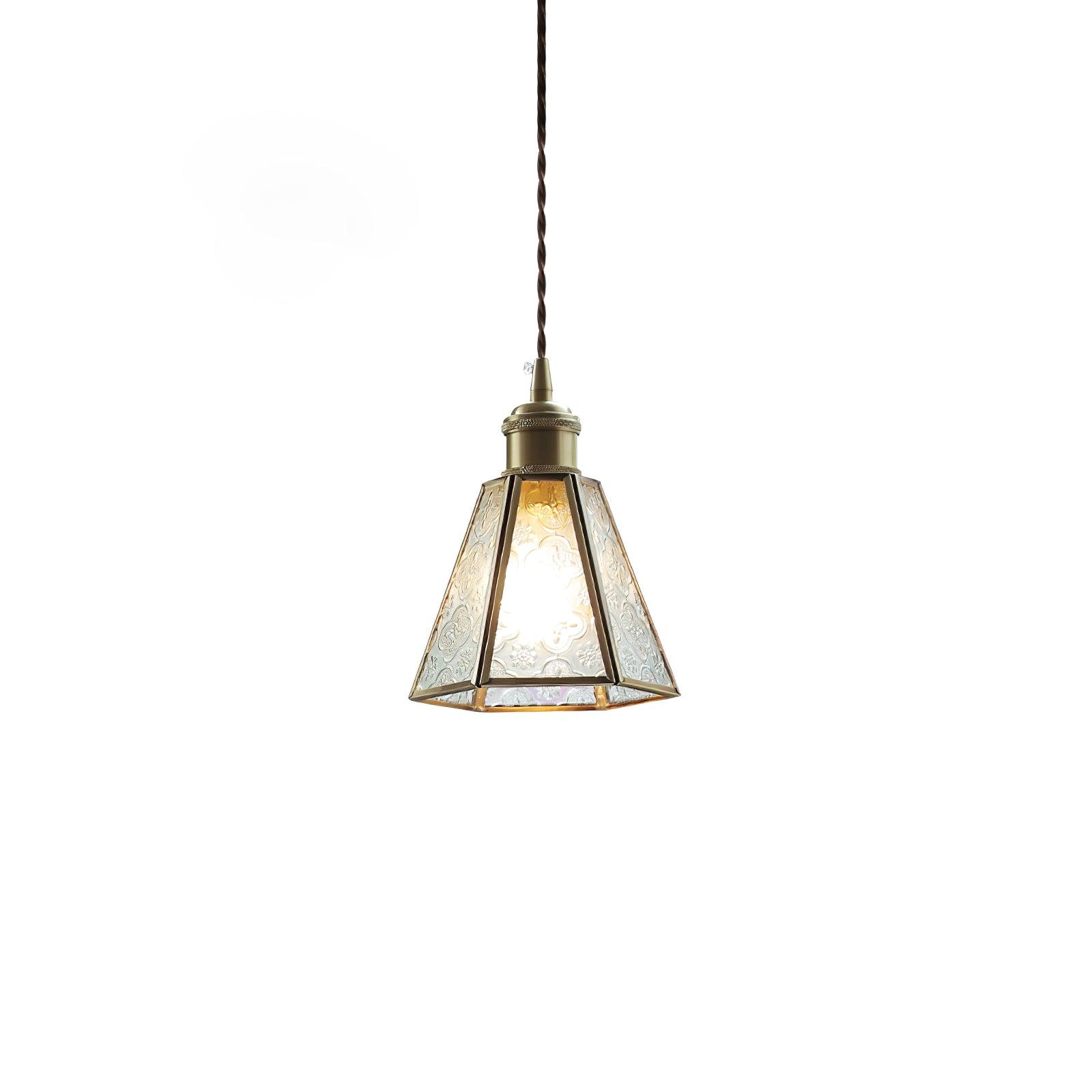 Patterned Glass Pendant Lamp - Blowlighting
