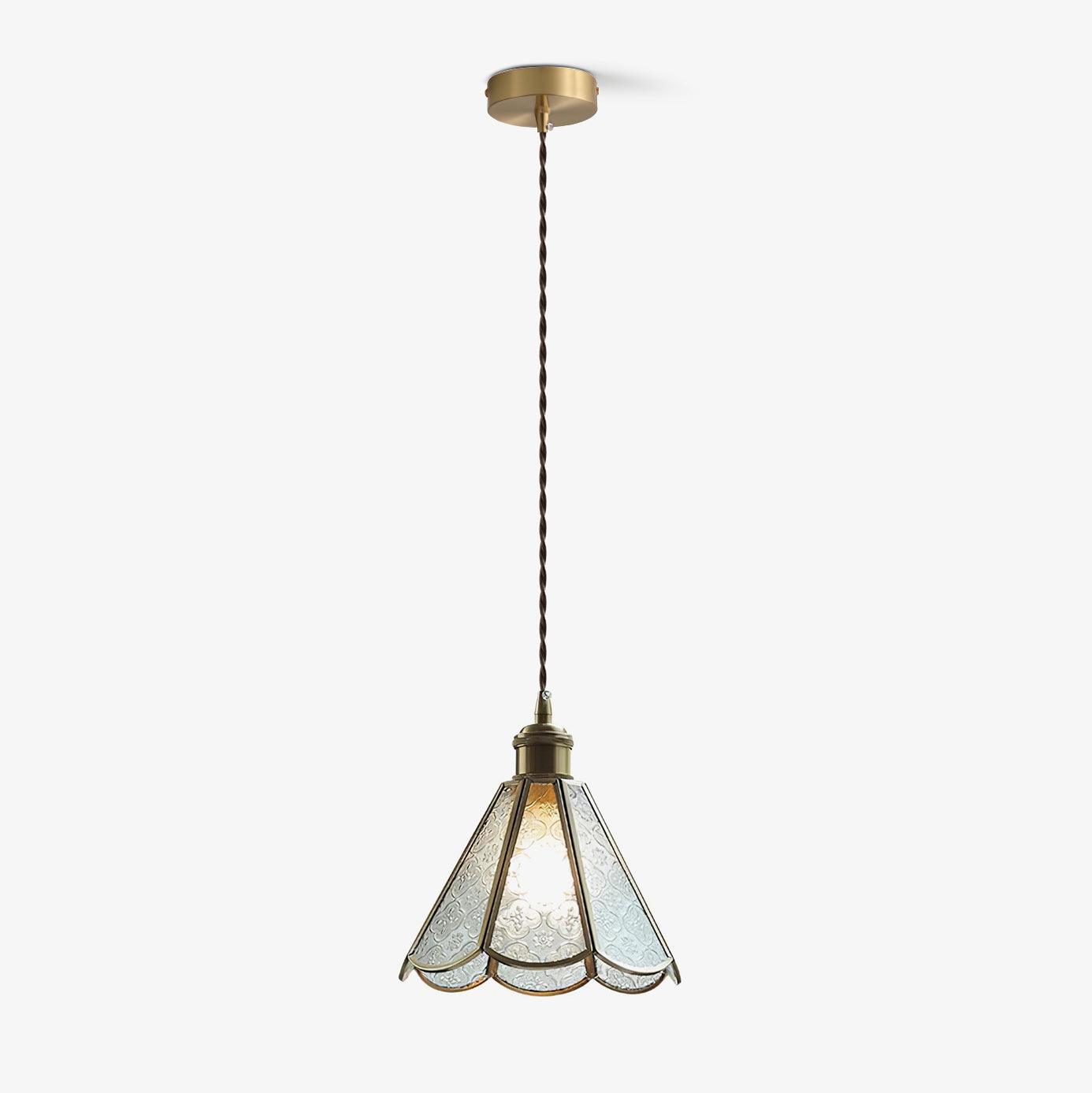 Patterned Glass Pendant Lamp - Blowlighting