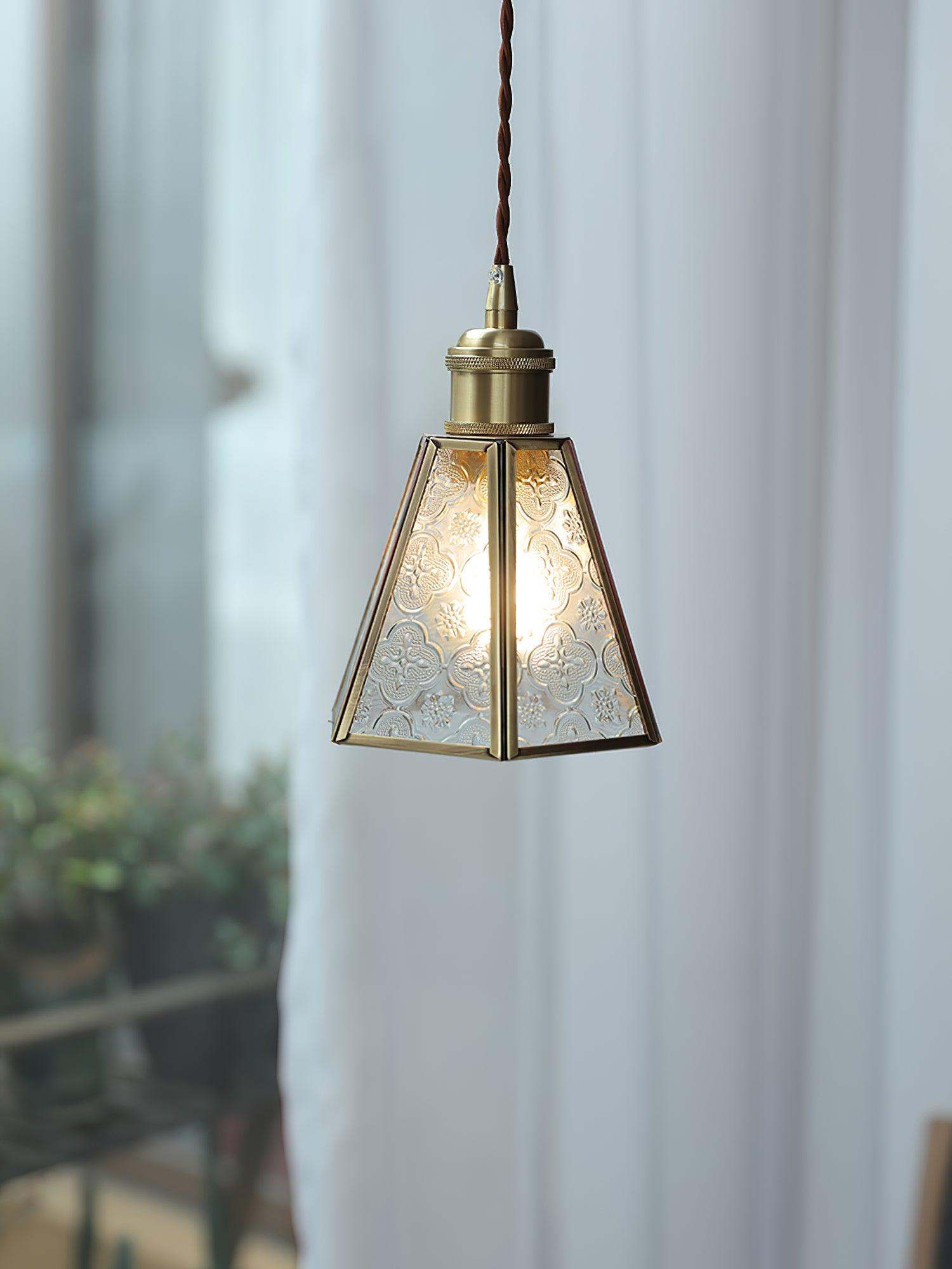 Patterned Glass Pendant Lamp - Blowlighting