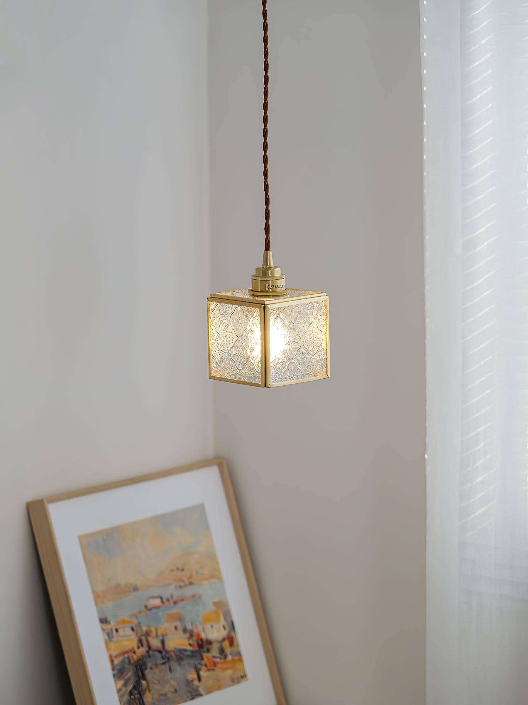 Patterned Glass Pendant Lamp - Blowlighting