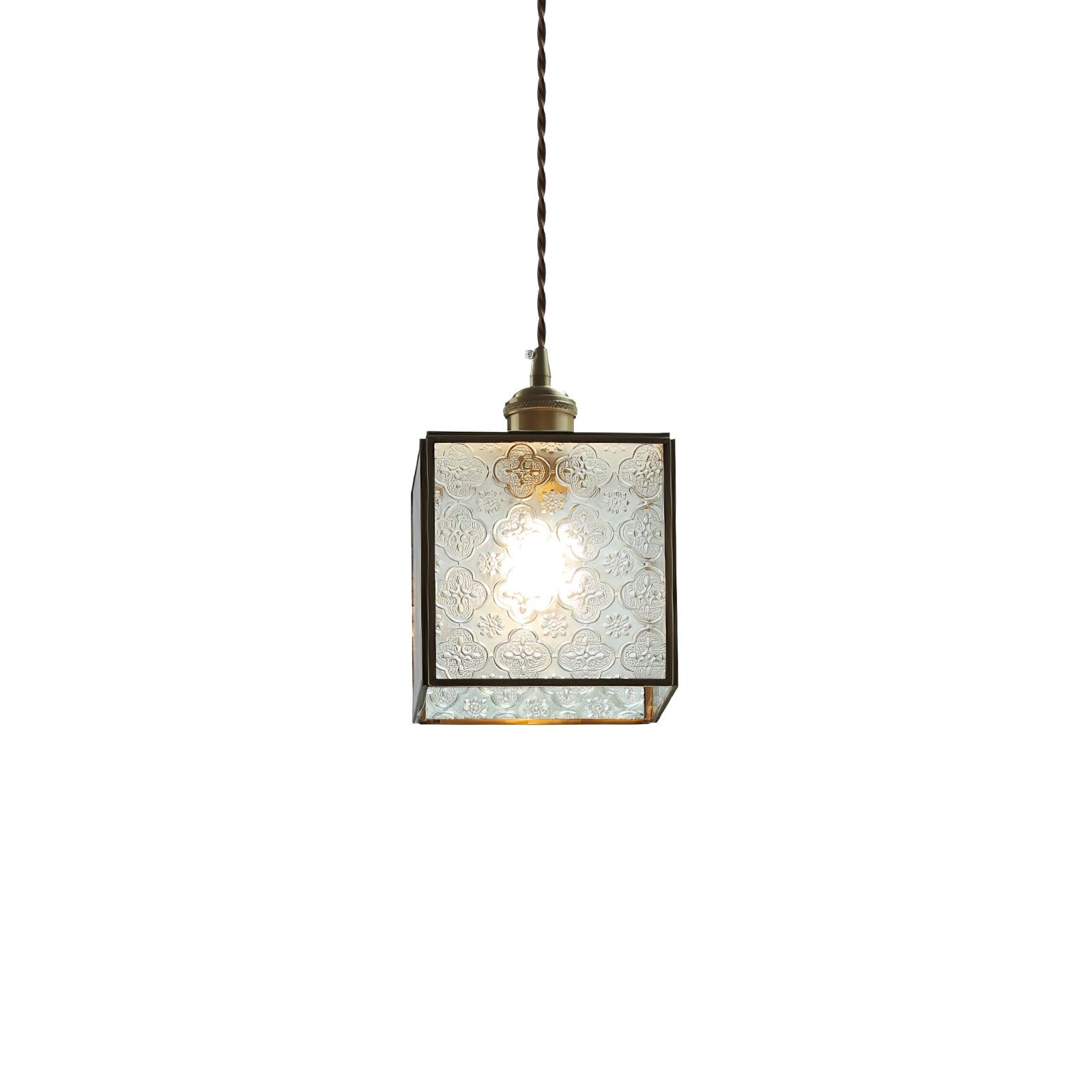 Patterned Glass Pendant Lamp - Blowlighting