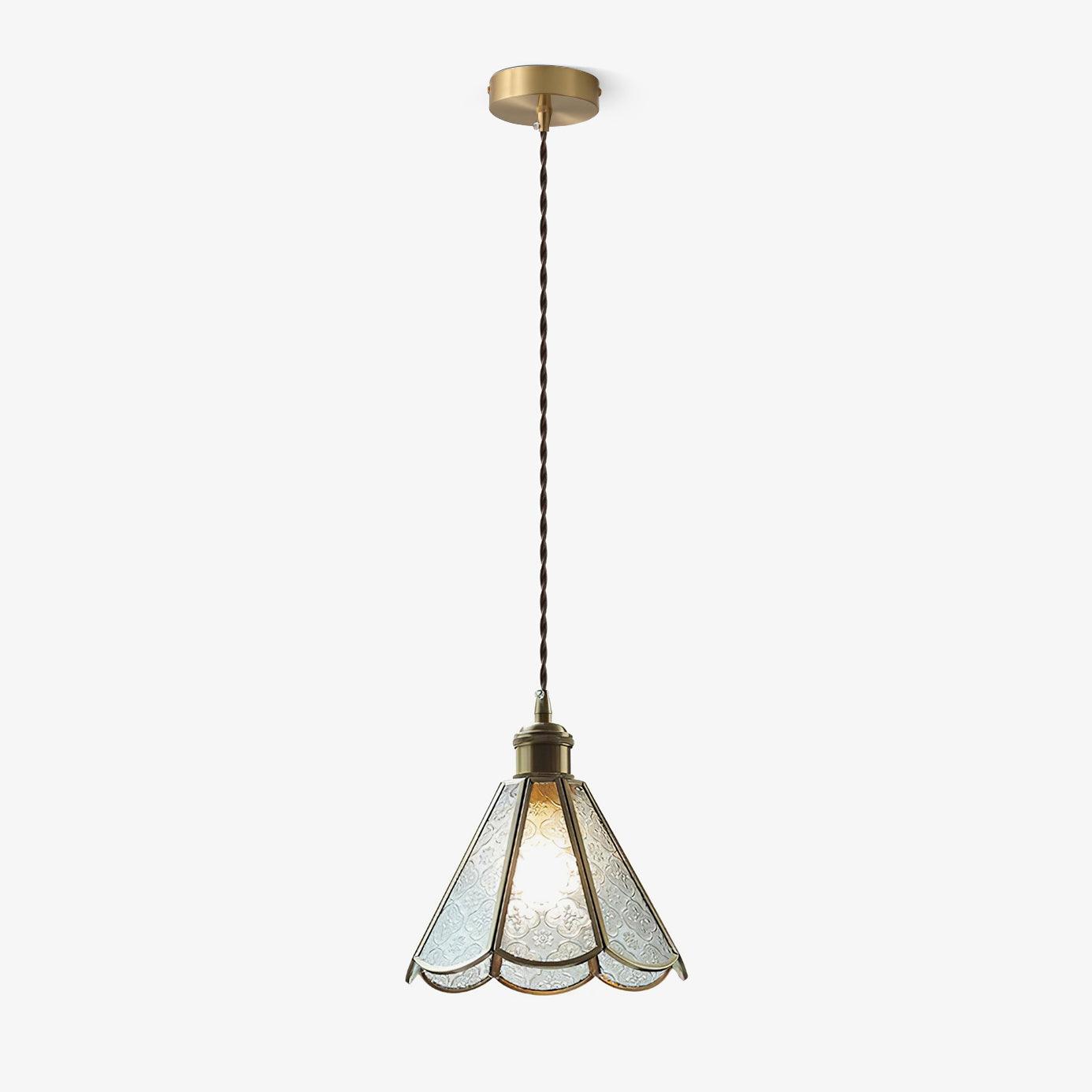 Patterned Glass Pendant Lamp - Blowlighting