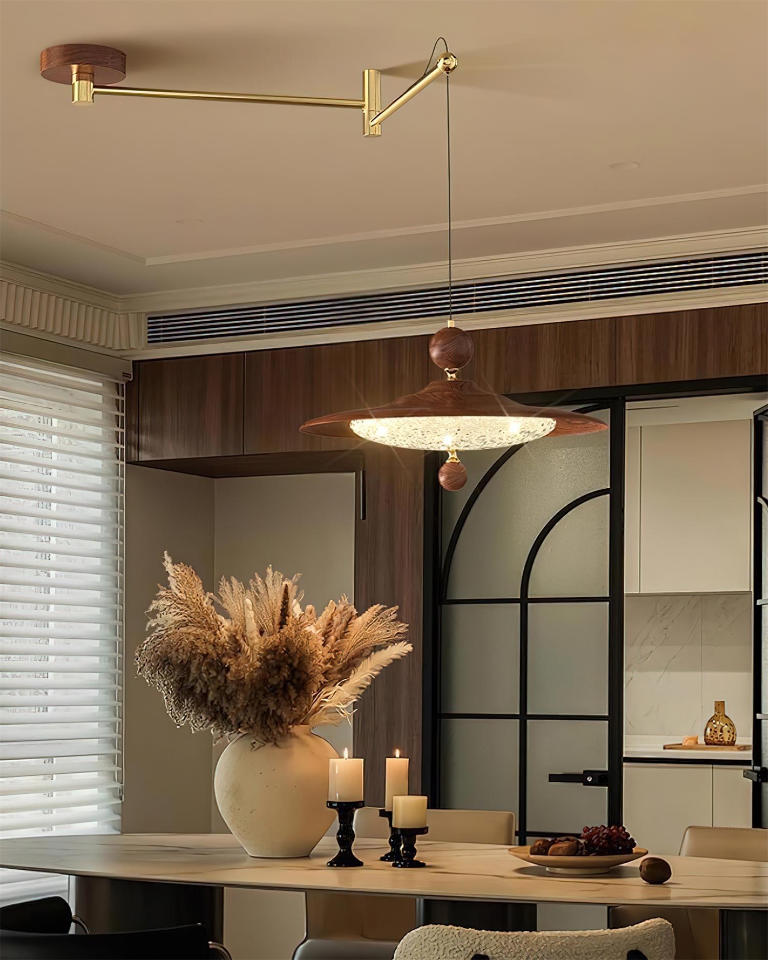 Pavilion Modern Acrylic Swing Arm Pendant Light