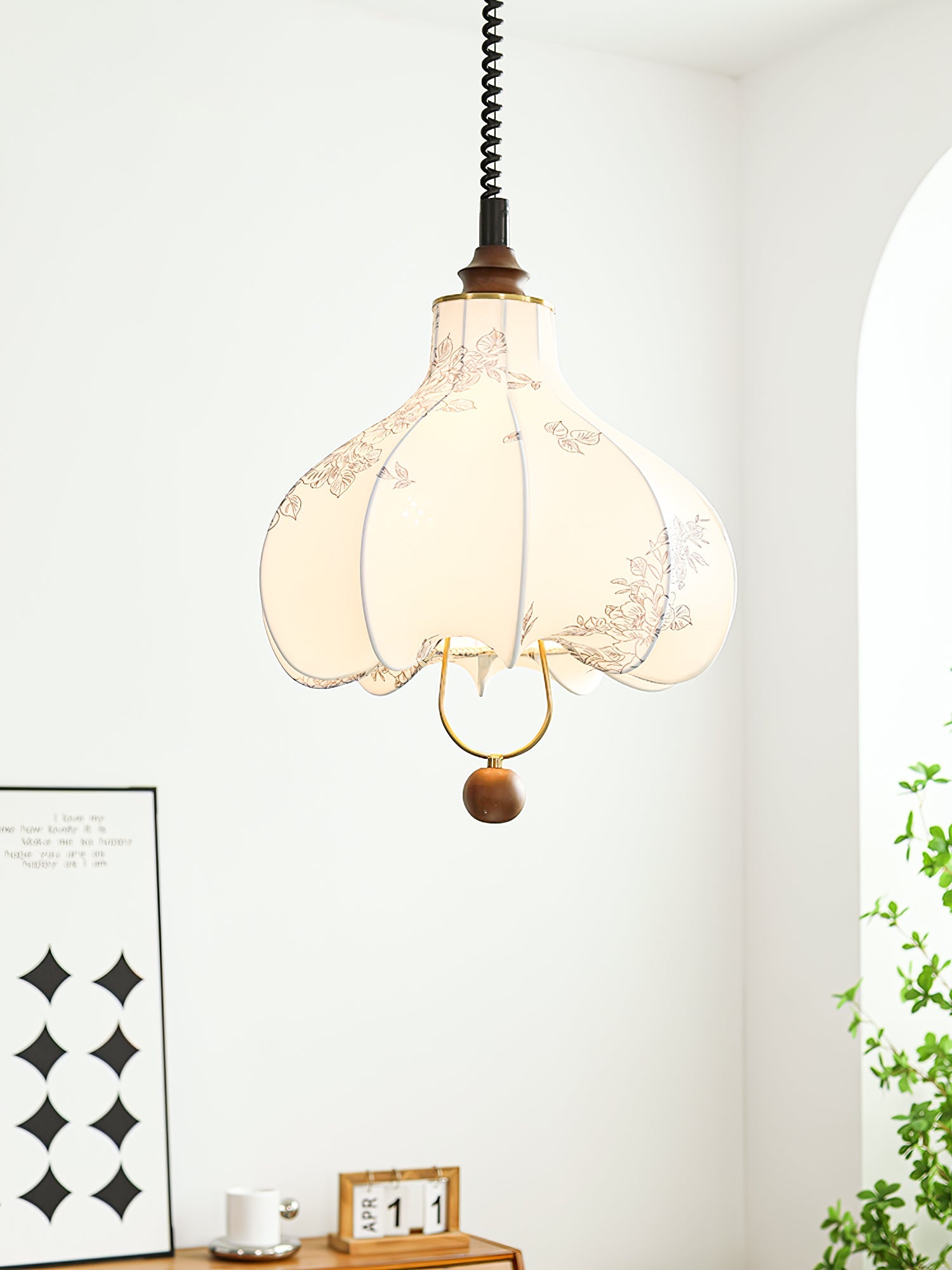 Pear Fabric Pendant Lamp - Blowlighting