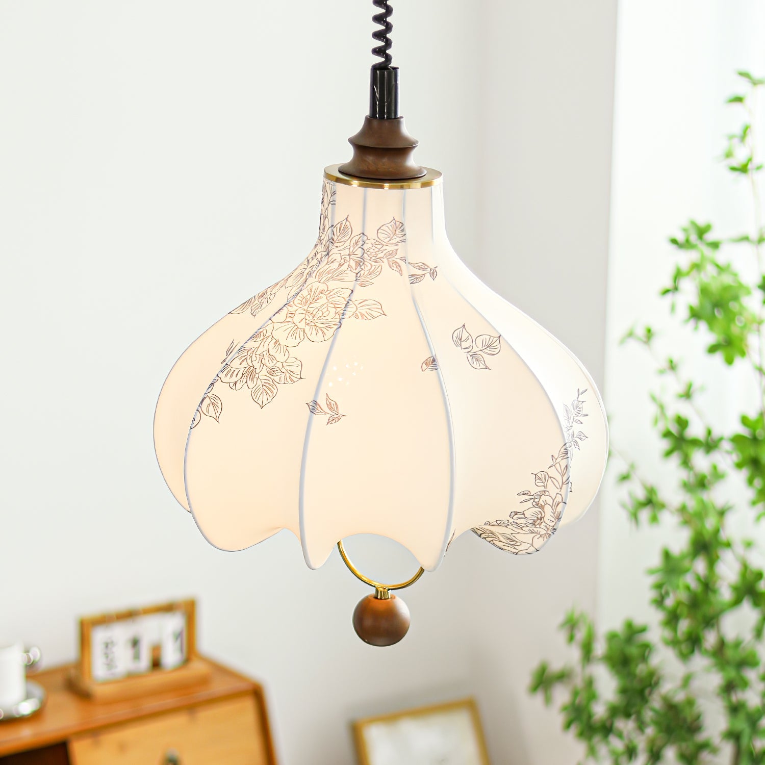 Pear Fabric Pendant Lamp - Blowlighting