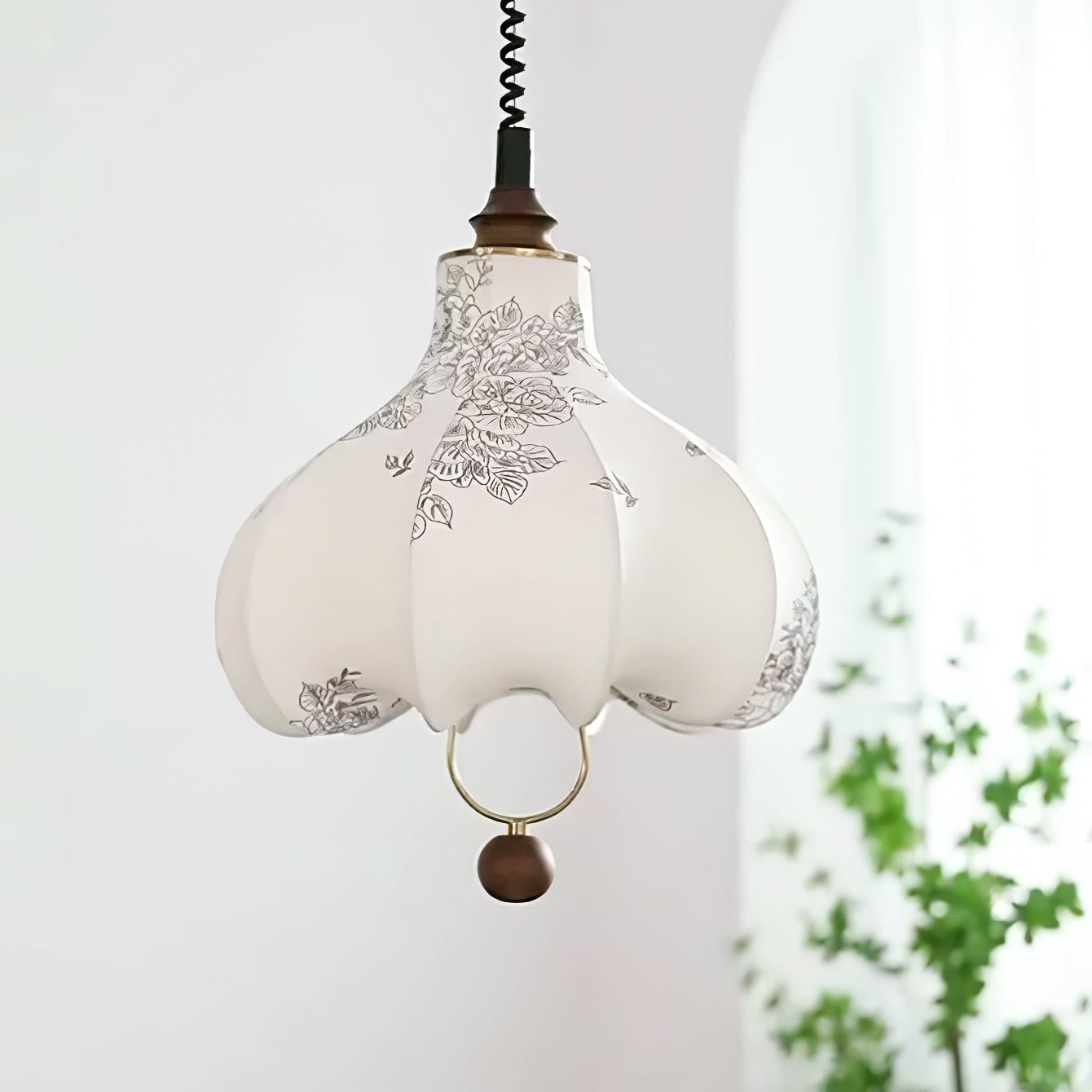 Pear Fabric Pendant Lamp - Blowlighting