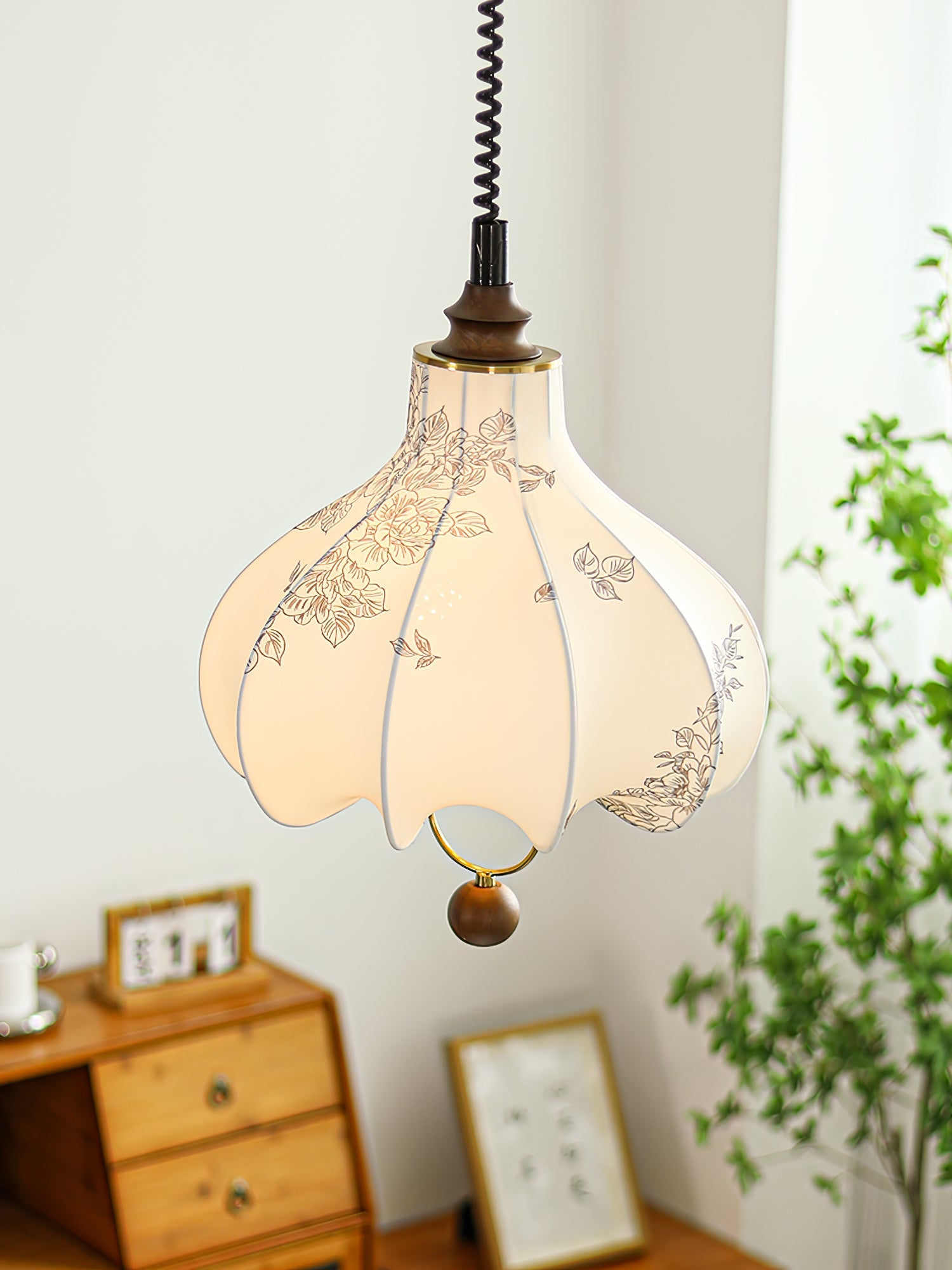 Pear Fabric Pendant Lamp - Blowlighting