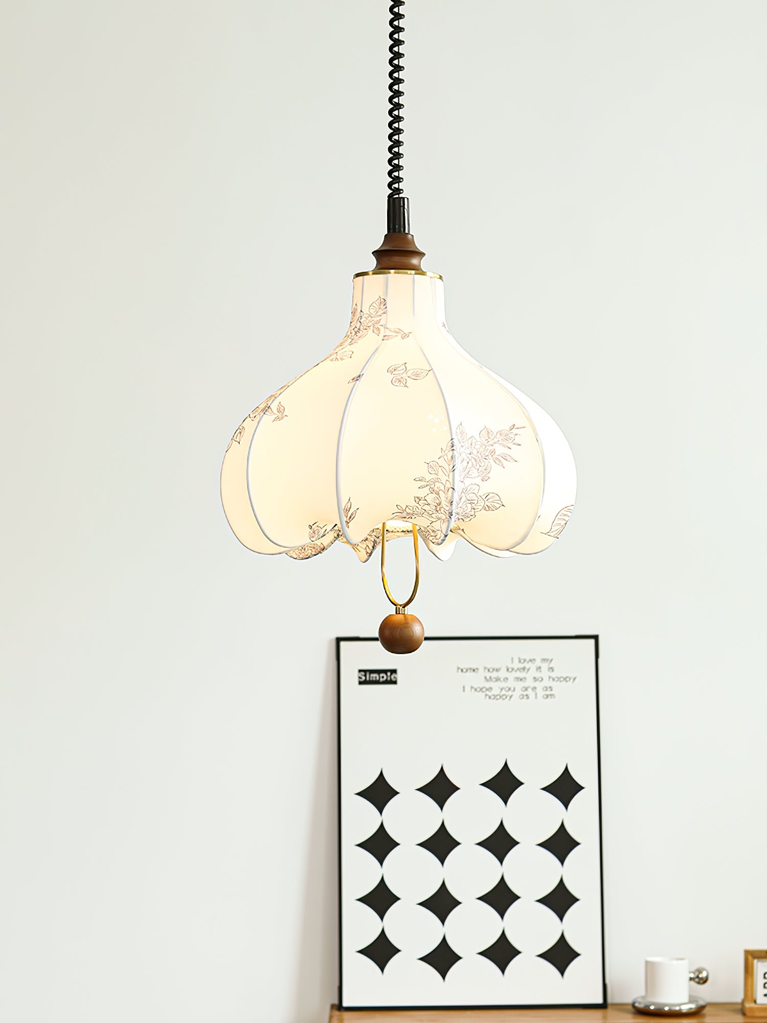 Pear Fabric Pendant Lamp - Blowlighting