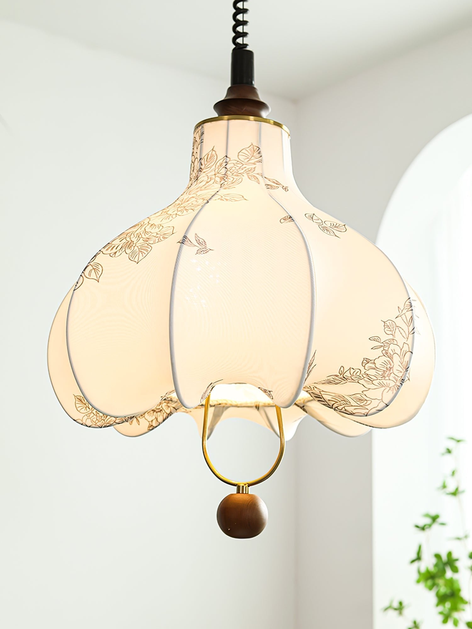 Pear Fabric Pendant Lamp - Blowlighting