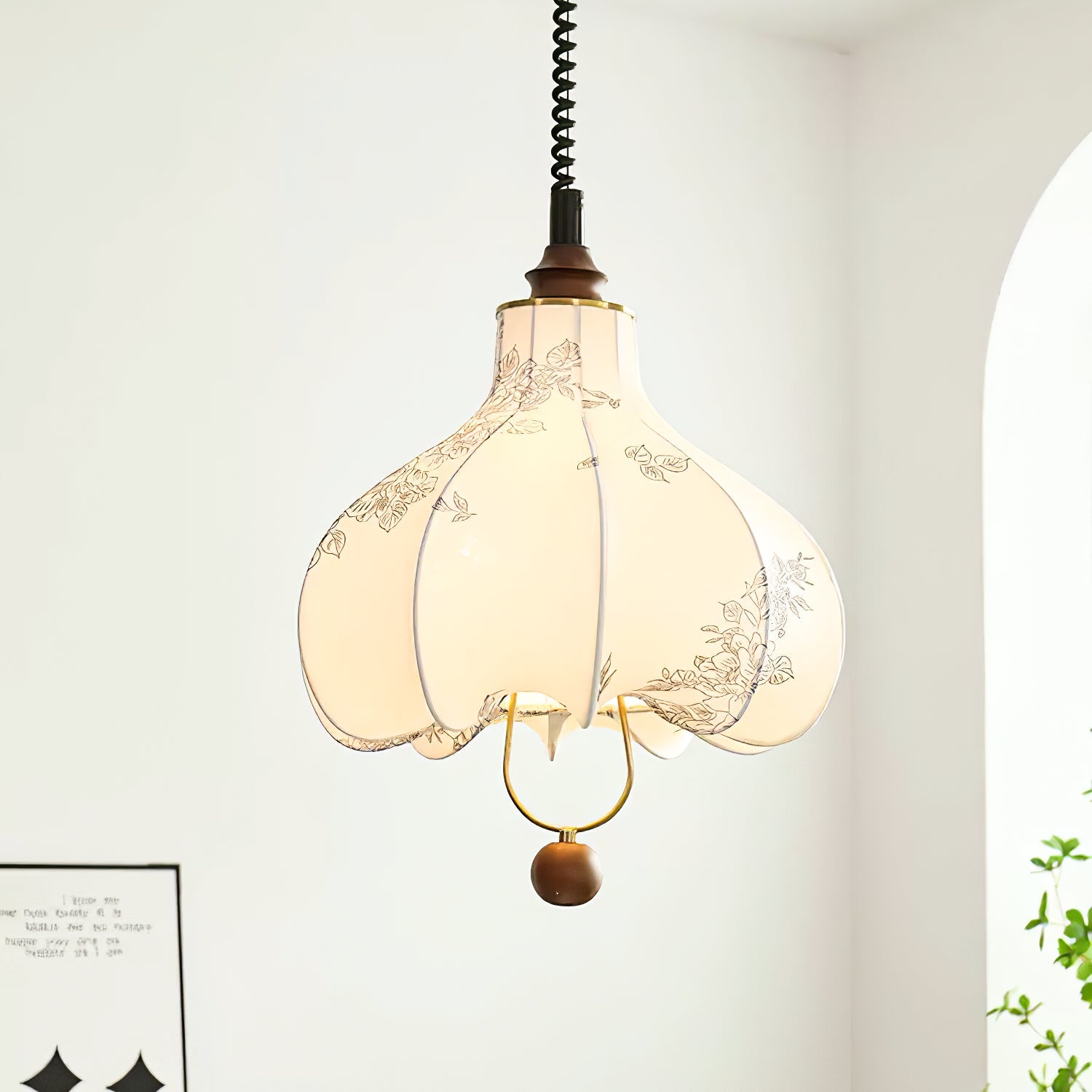 Pear Fabric Pendant Lamp - Blowlighting
