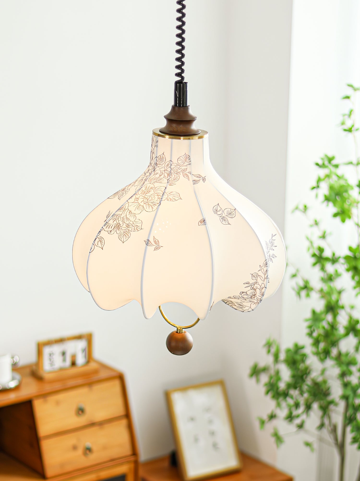 Pear Fabric Pendant Lamp - Blowlighting
