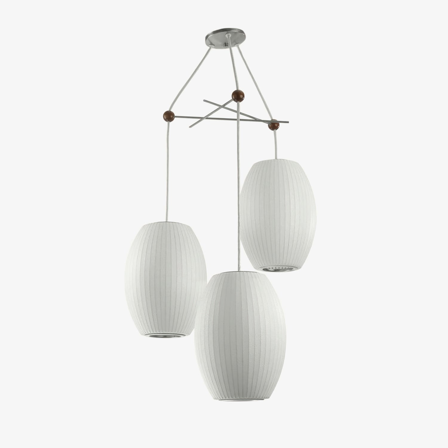 Lunar Modern Silk Pendant Lamp - Blowlighting