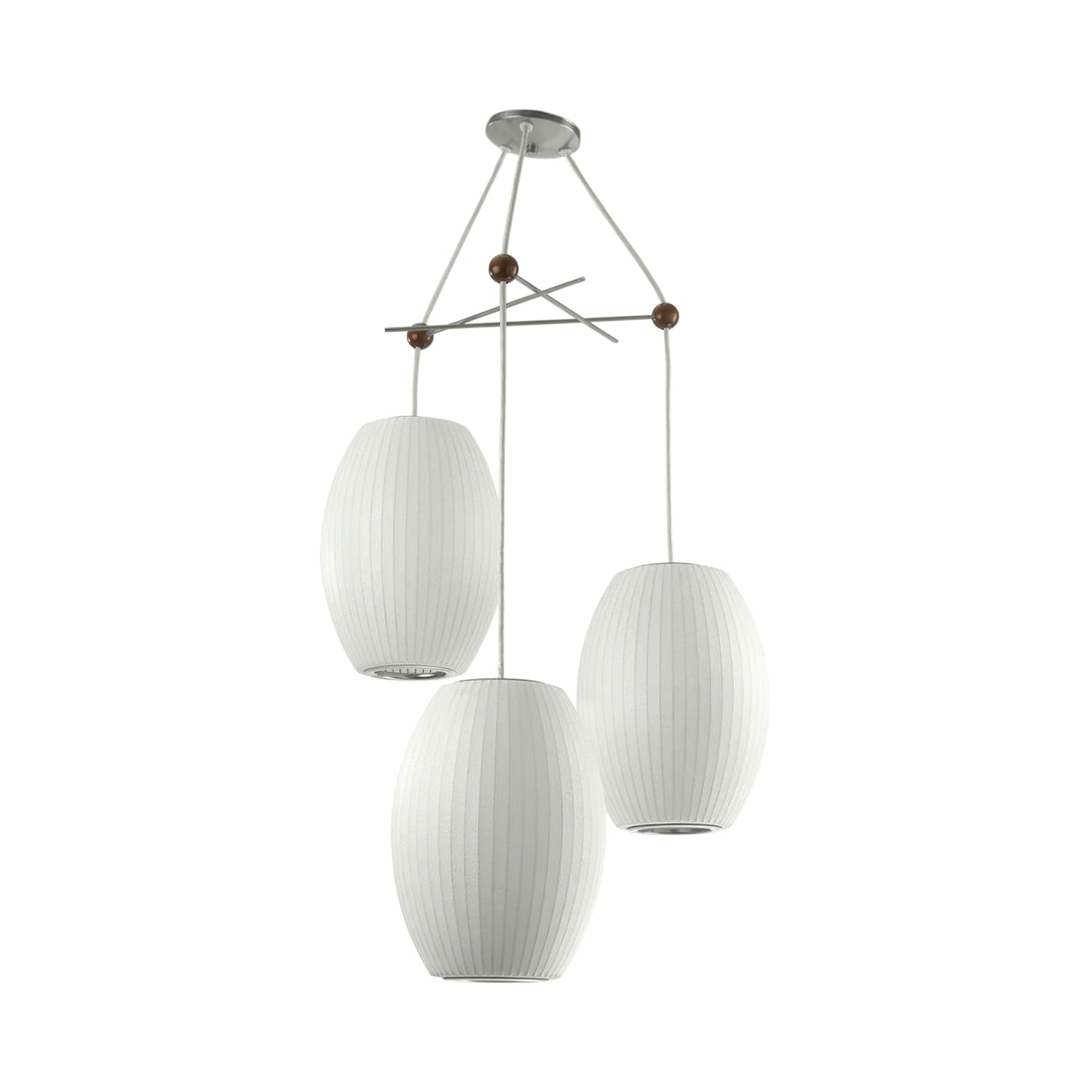 Lunar Modern Silk Pendant Lamp - Blowlighting