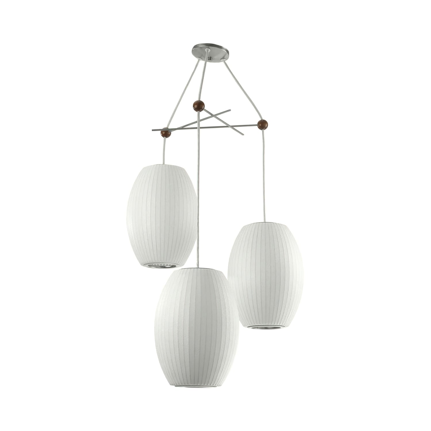 Lunar Modern Silk Pendant Lamp - Blowlighting