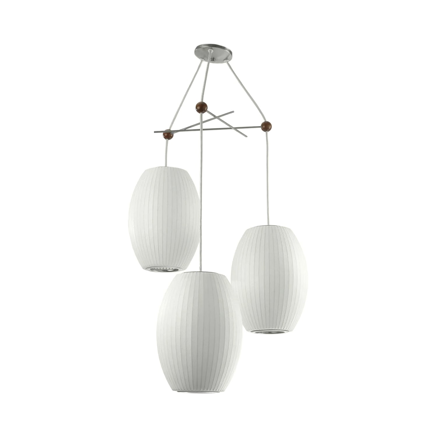 Lunar Modern Silk Pendant Lamp - Blowlighting