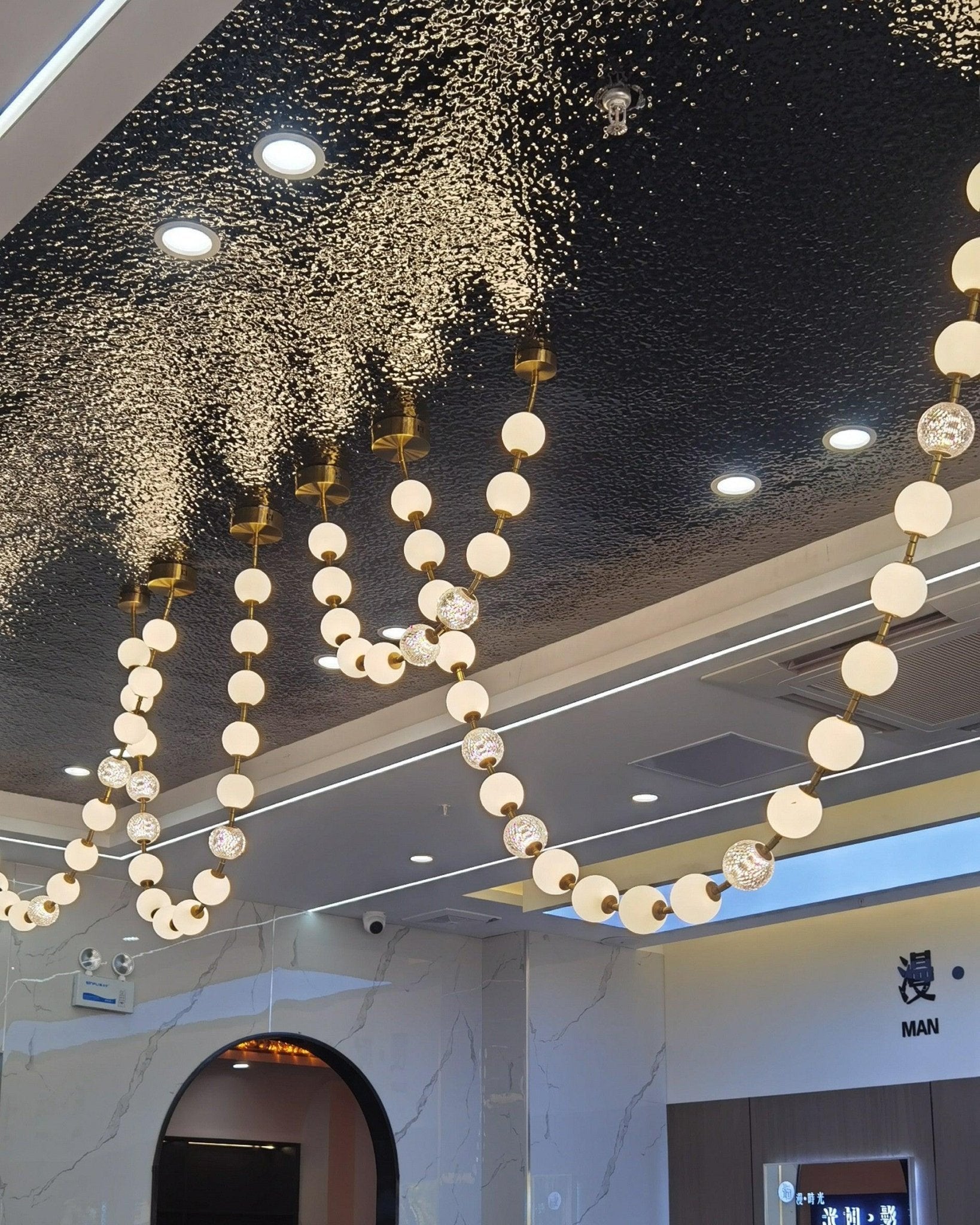 Zalvarin Brass Sputnik Chandelier - Blowlighting