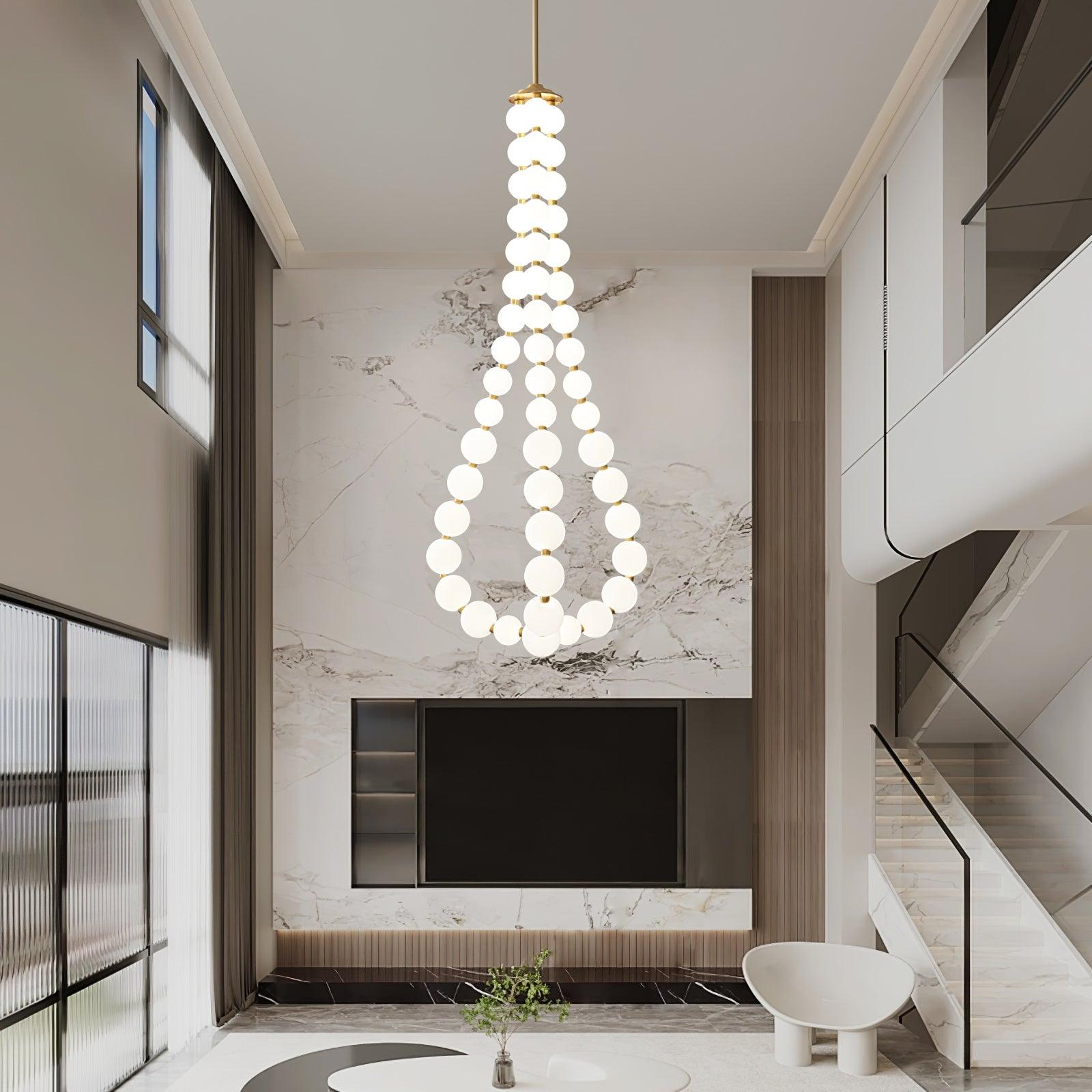 Pearl Modernl Glass Chandelier - Blowlighting