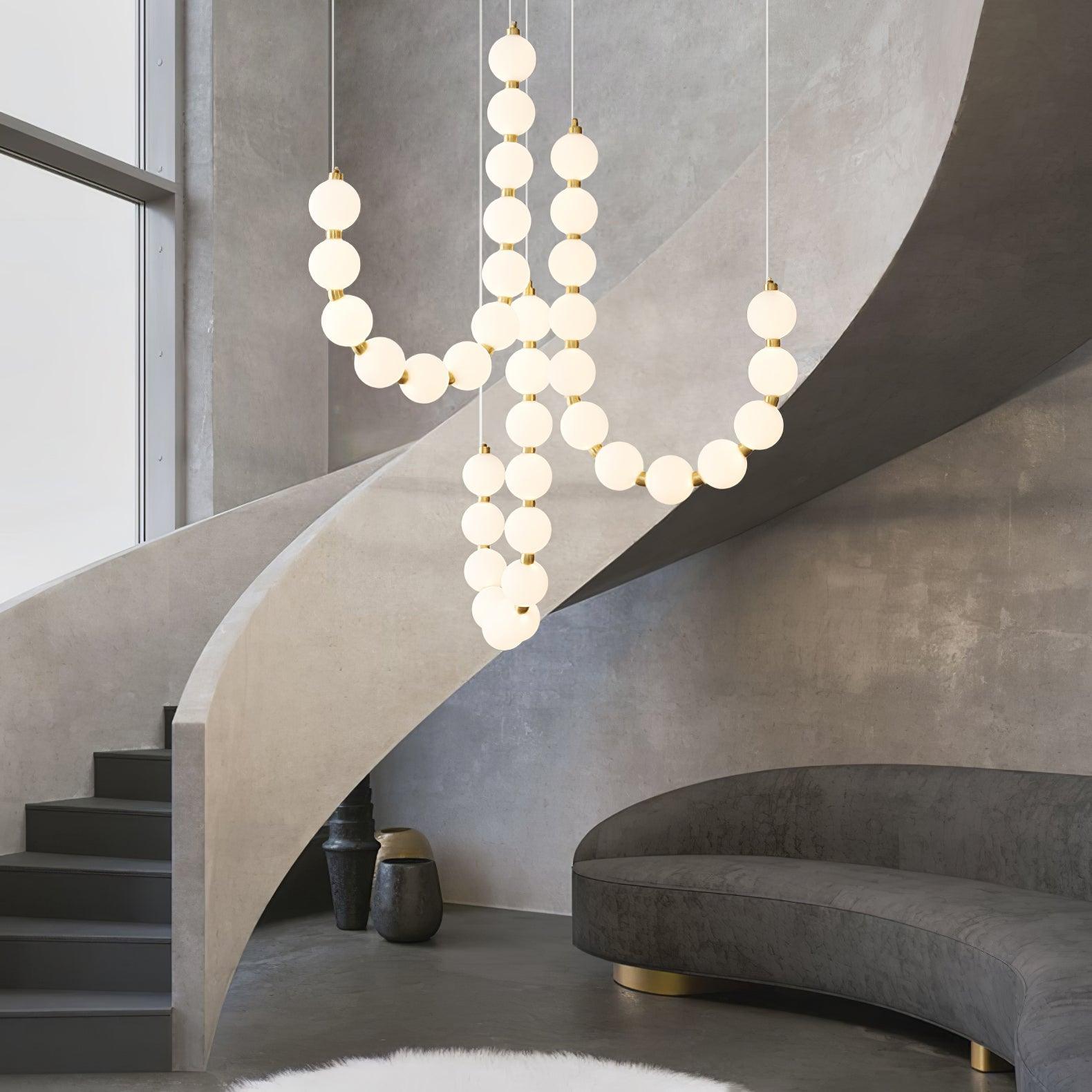 Pearl Modernl Glass Chandelier - Blowlighting