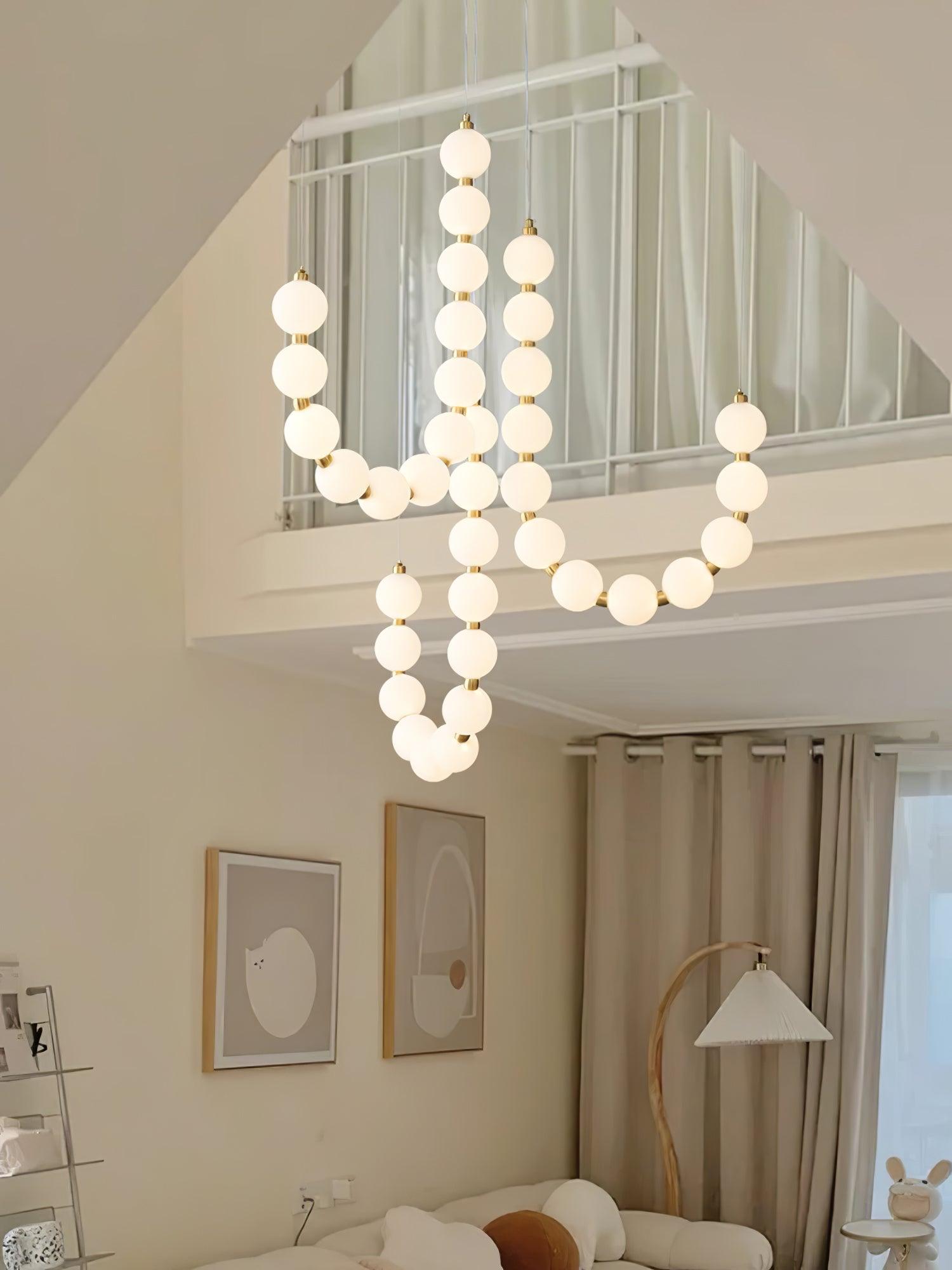 Pearl Modernl Glass Chandelier - Blowlighting