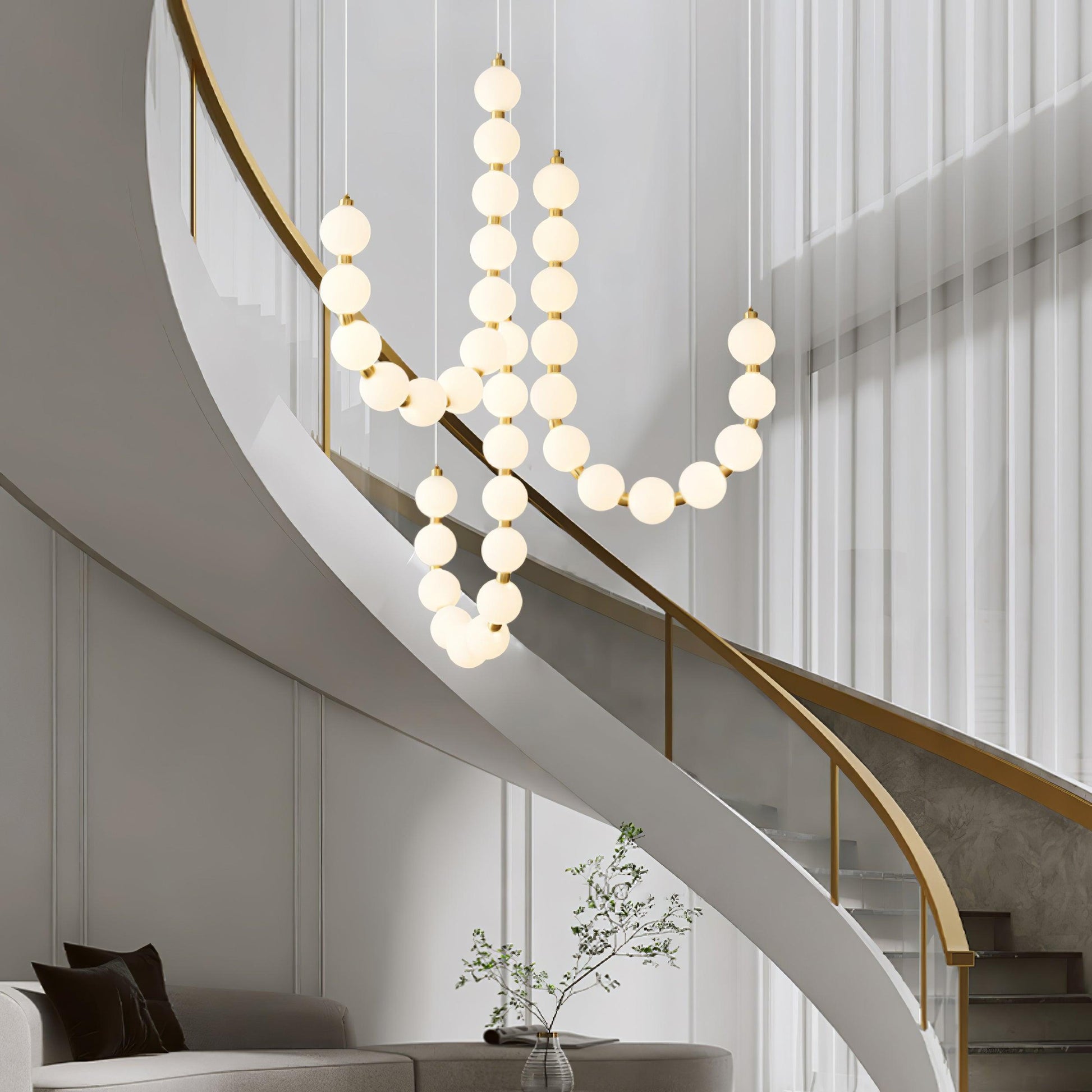 Pearl Modernl Glass Chandelier - Blowlighting