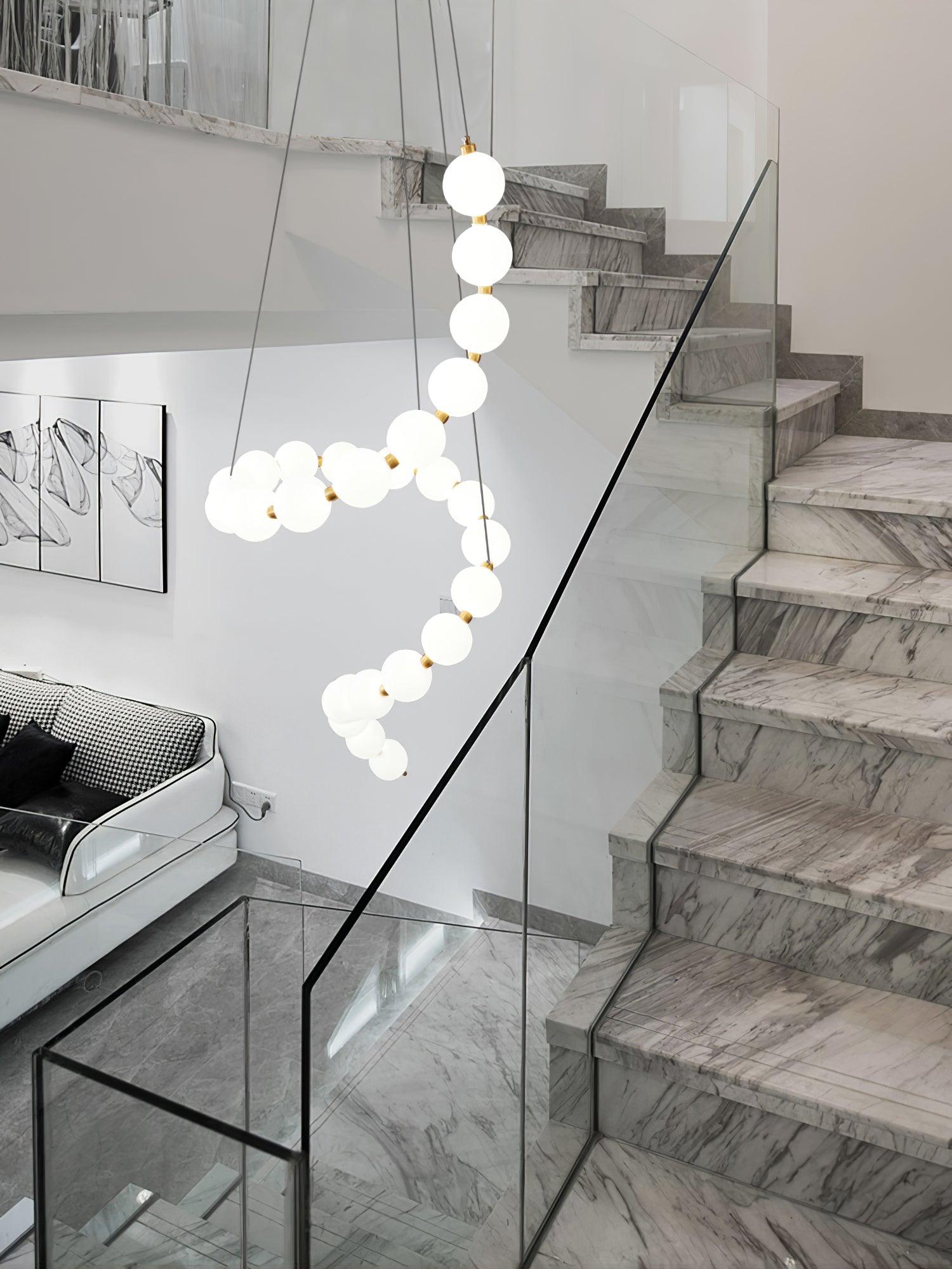 Pearl Modernl Glass Chandelier - Blowlighting