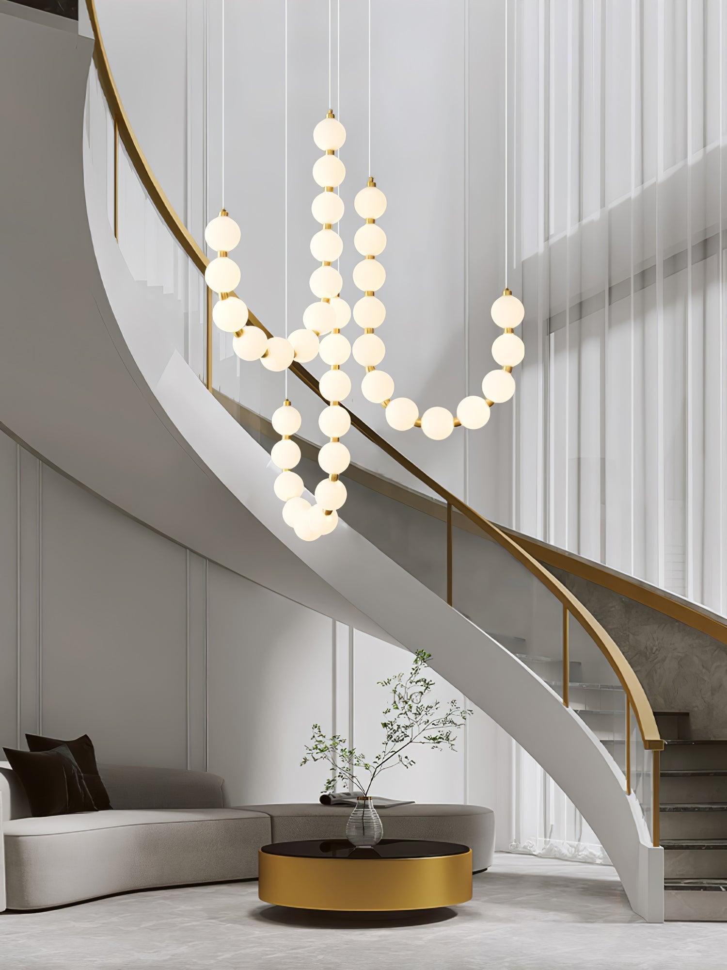 Pearl Modernl Glass Chandelier - Blowlighting