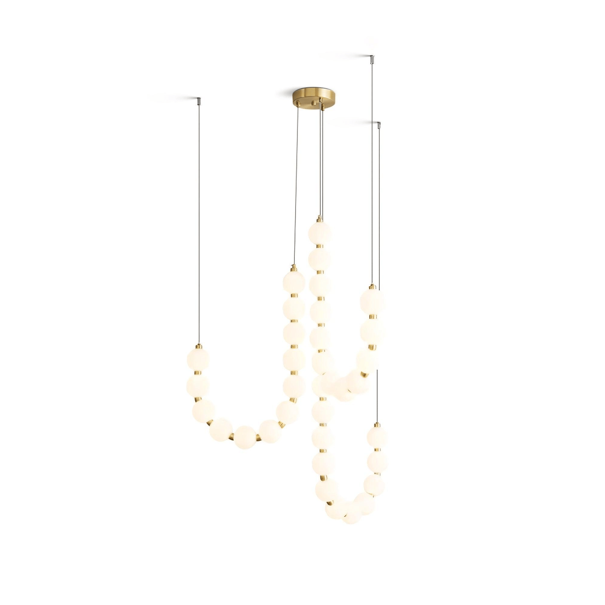 Pearl Modernl Glass Chandelier - Blowlighting
