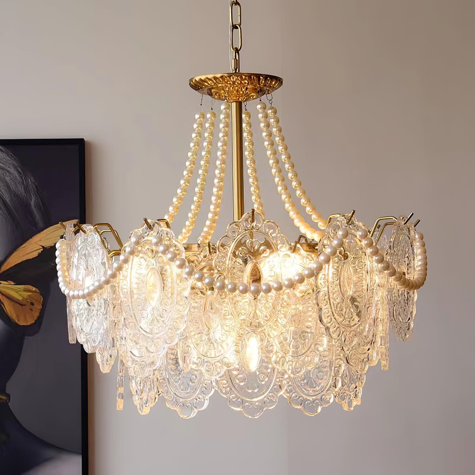 Pearls Glass Chandelier - Blowlighting