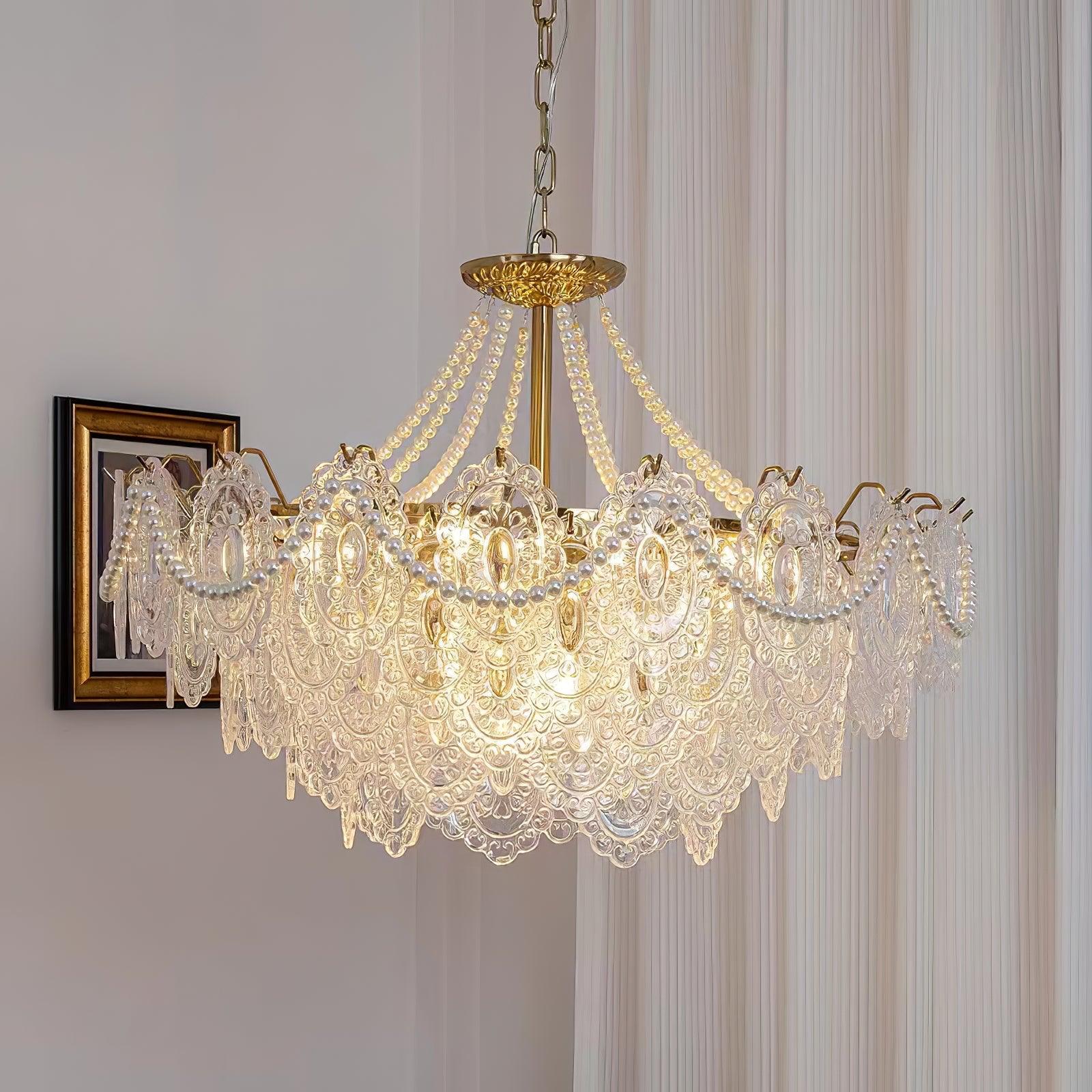 Pearls Glass Chandelier - Blowlighting