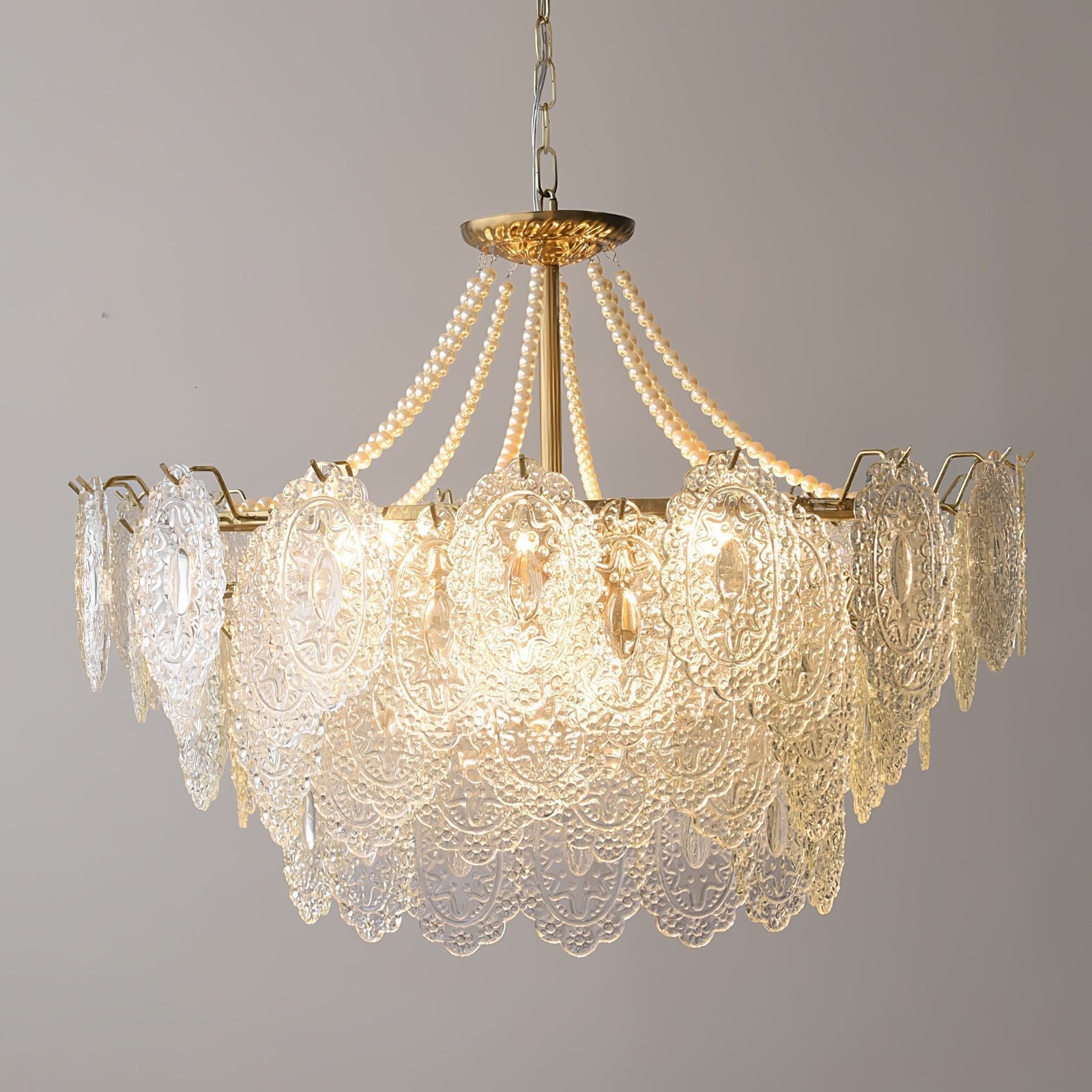 Pearls Glass Chandelier - Blowlighting