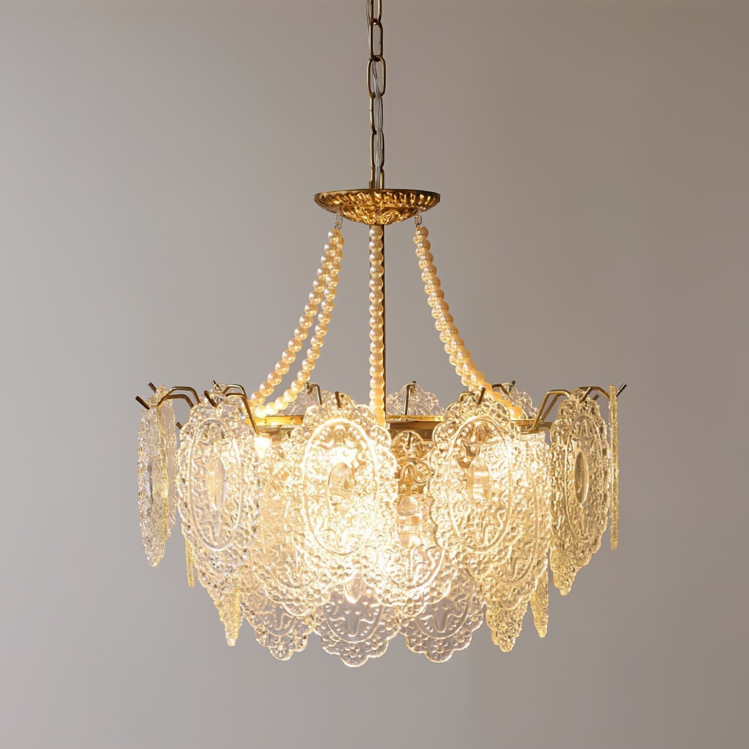 Pearls Glass Chandelier - Blowlighting