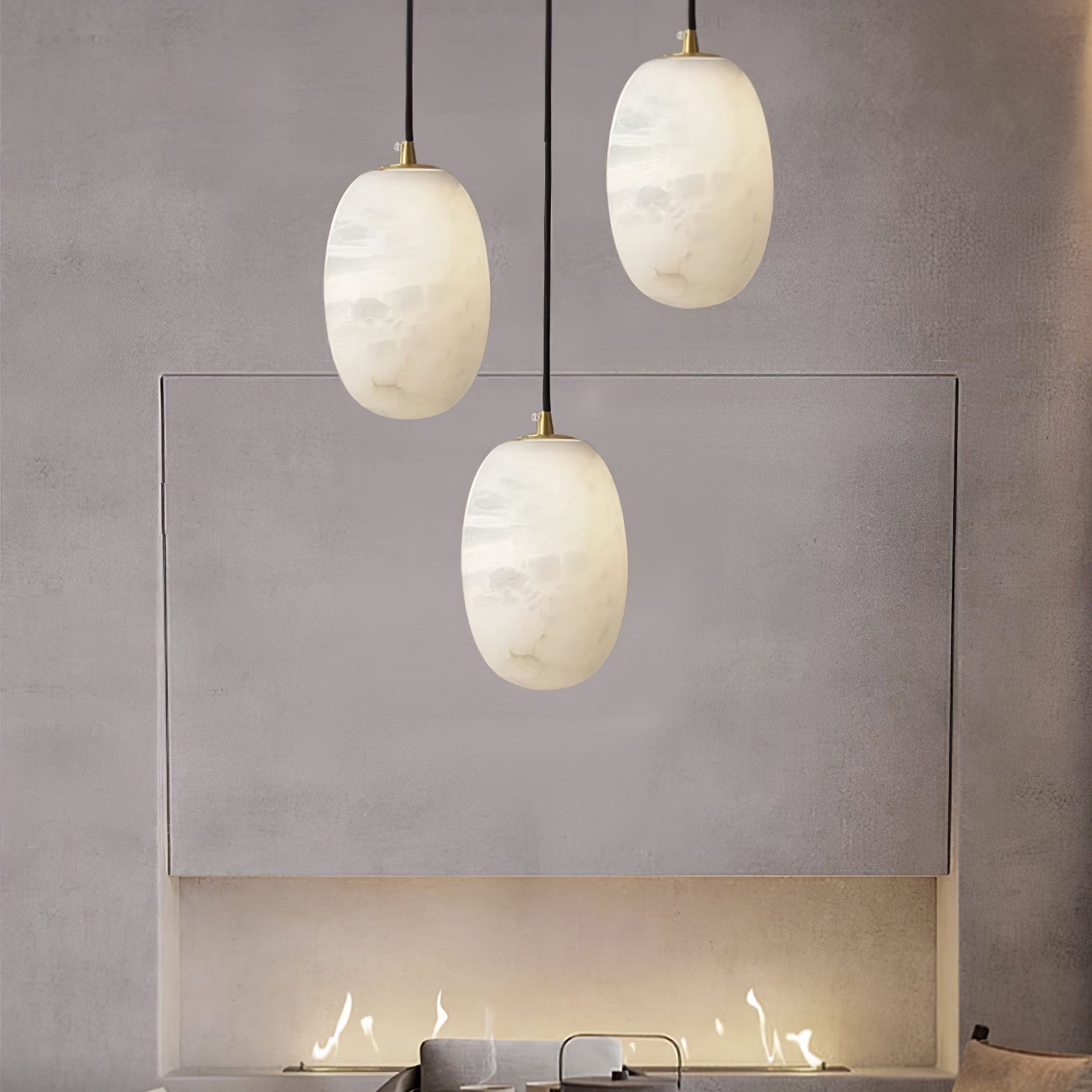 Vevelila Alabaster Pendant Light - Blowlighting
