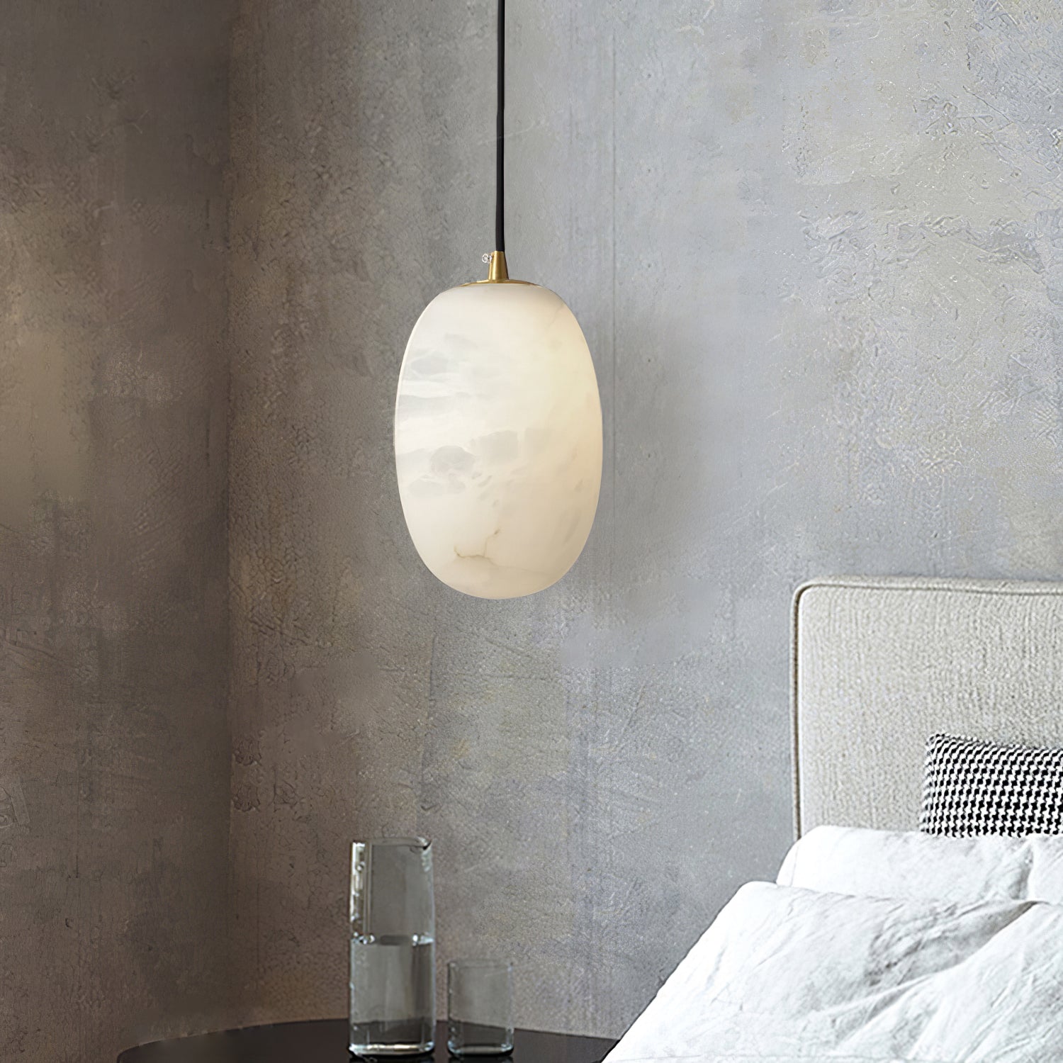 Vevelila Alabaster Pendant Light - Blowlighting