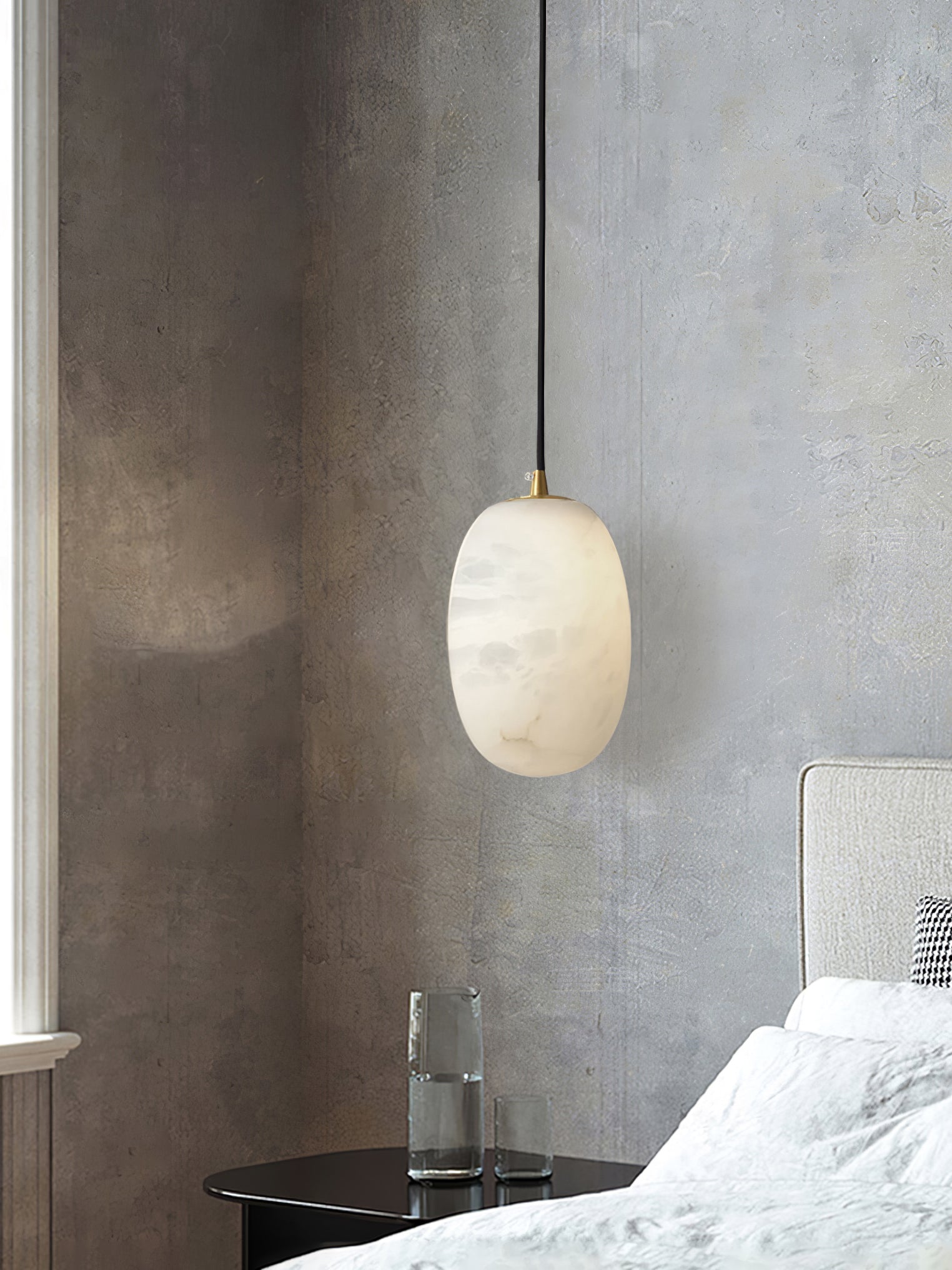 Vevelila Alabaster Pendant Light - Blowlighting