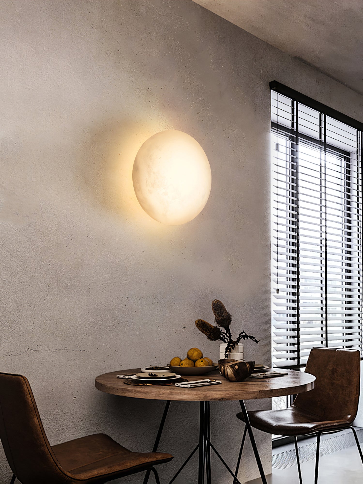 Eurthais Minimalist Alabaster Wall Light - Blowlighting