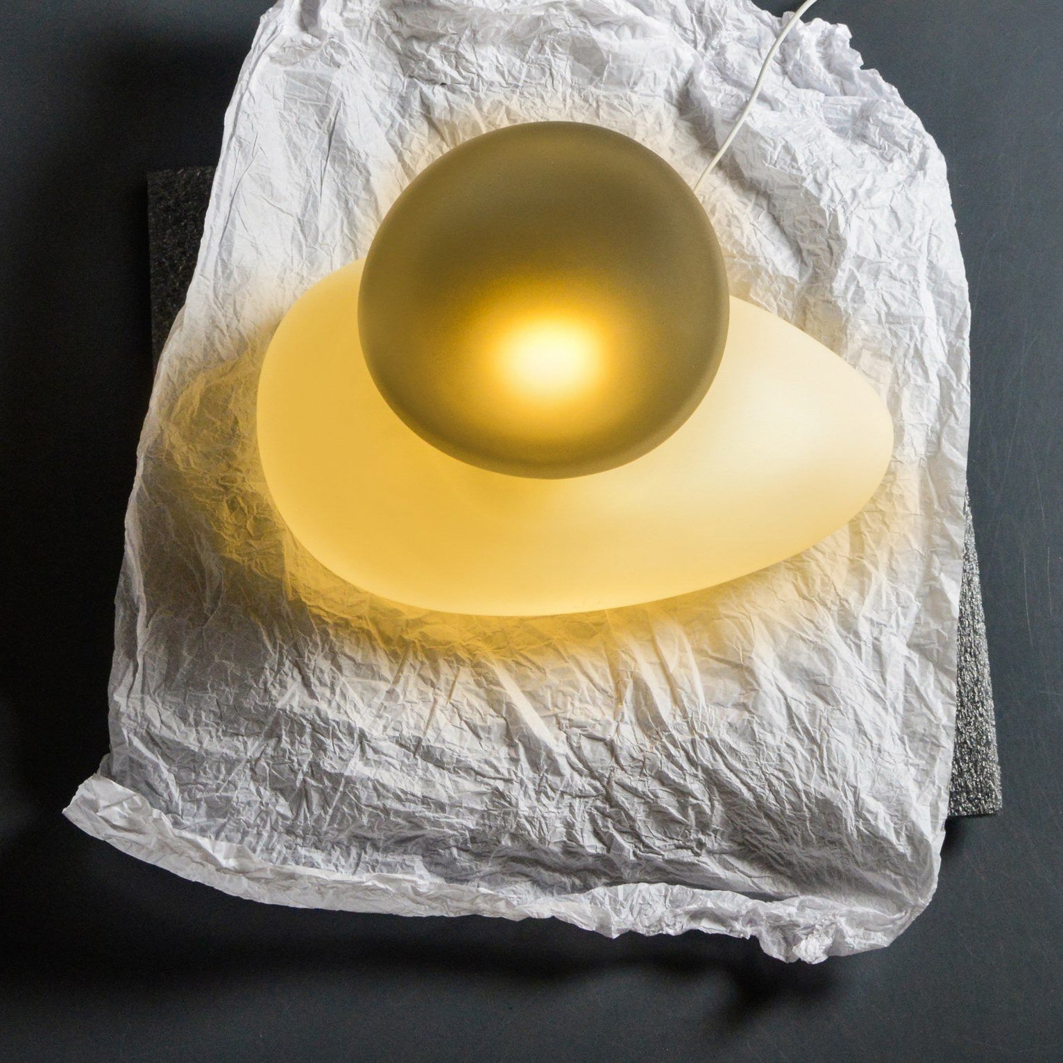 Translucent Frosted Glass Pendant Light - Blowlighting