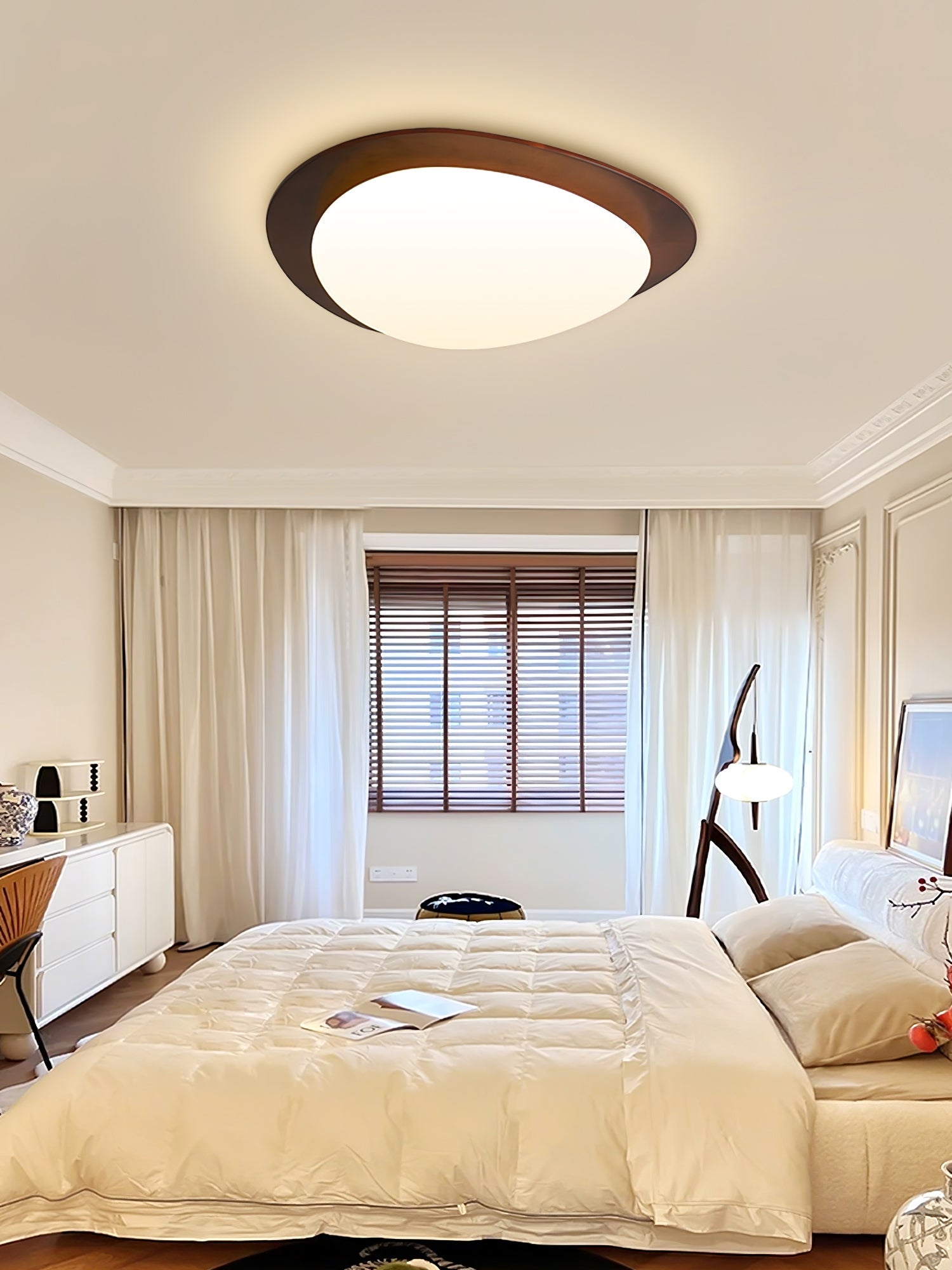 Pebble Wooden Ceiling Light - Blowlighting